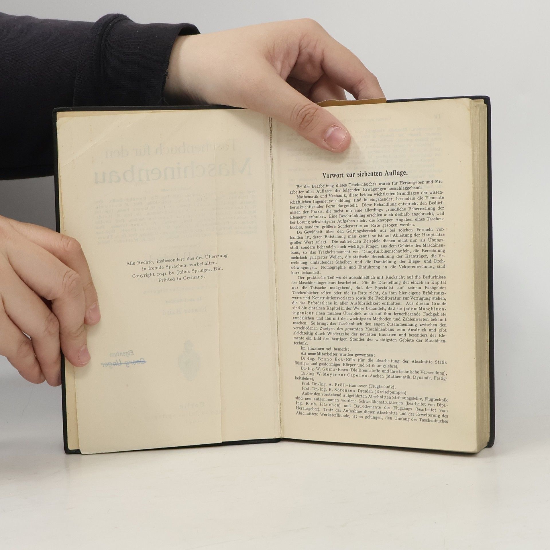 Heinrich Dubbel Taschenbuch für den Maschinenbau. Band 1