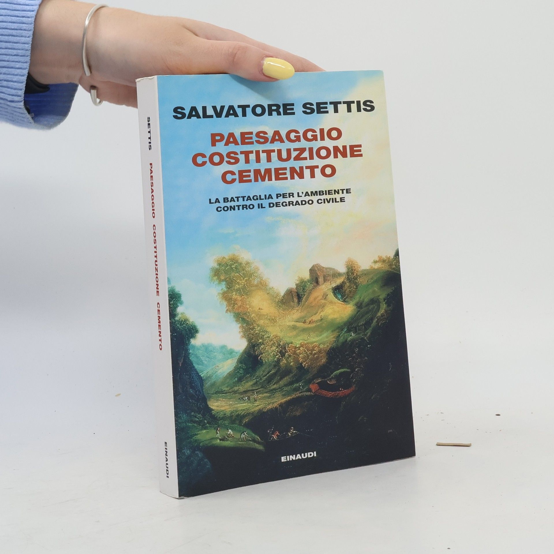 Salvatore Settis Passaggi: Paesaggio Costituzione cemento