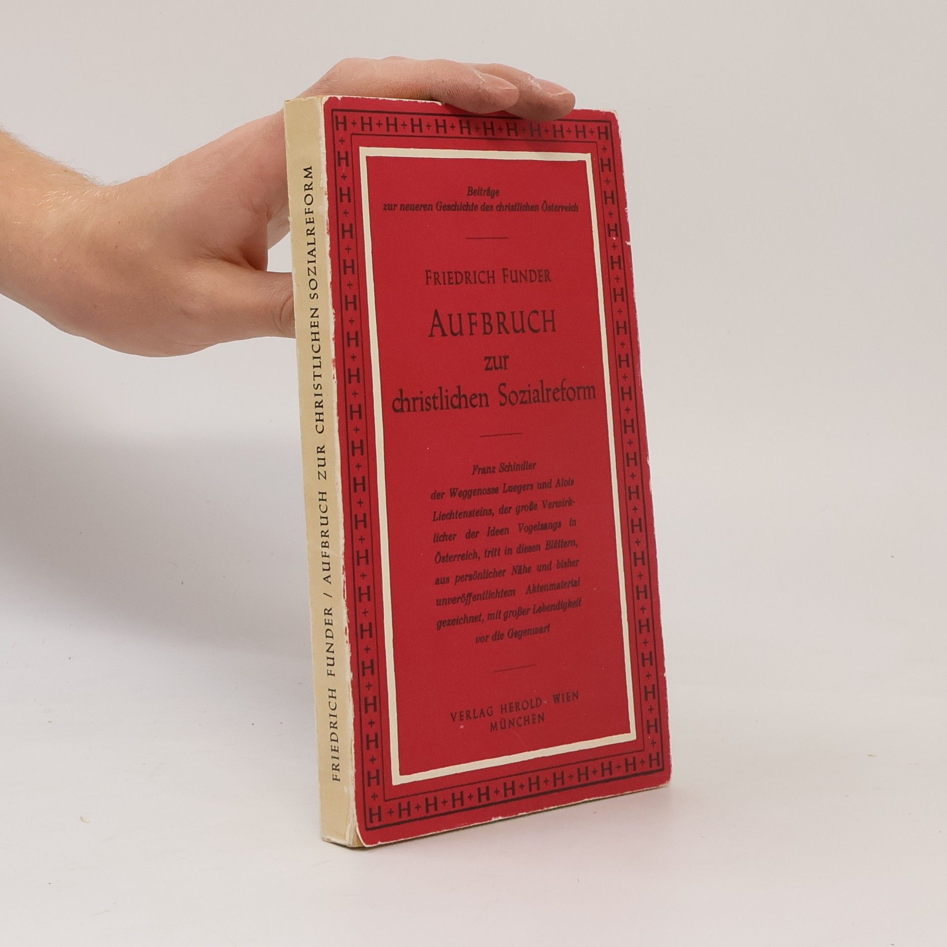 Friedrich Funder Aufbruch zur christlichen Sozialreform