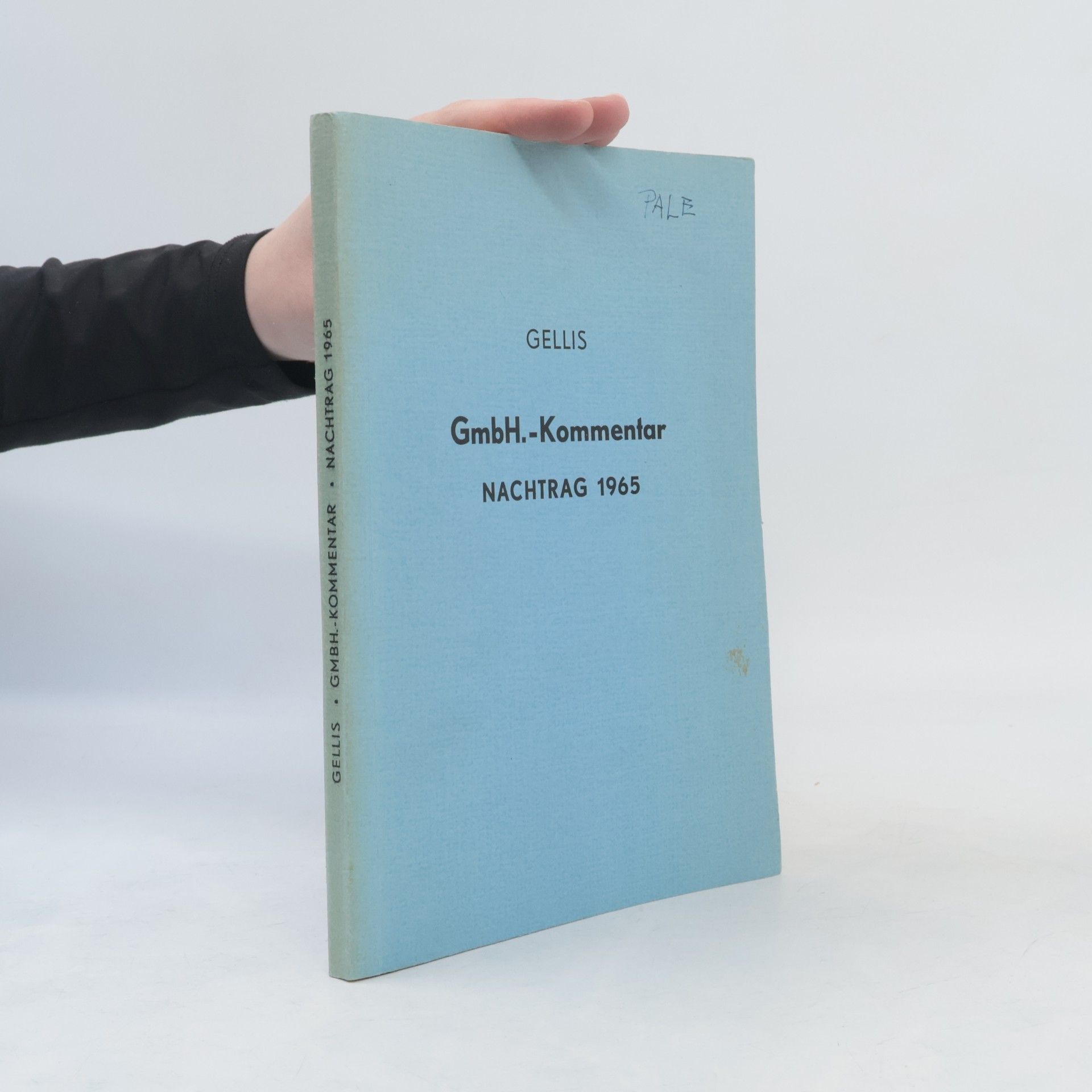 Max Gellis GmbH. - Kommentar. Nachtrag 1965