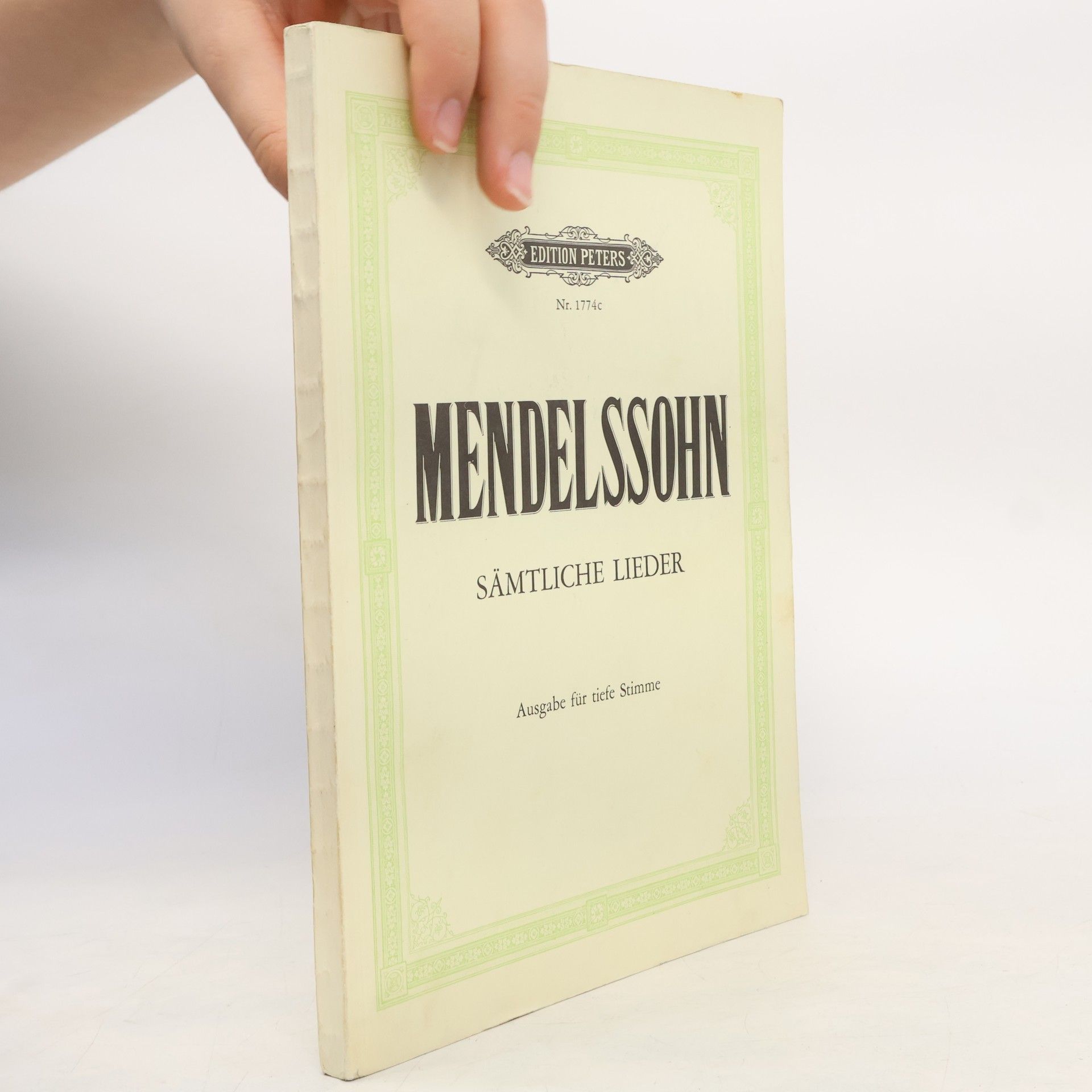 Various authors Mendelssohn. Sämtliche Lieder