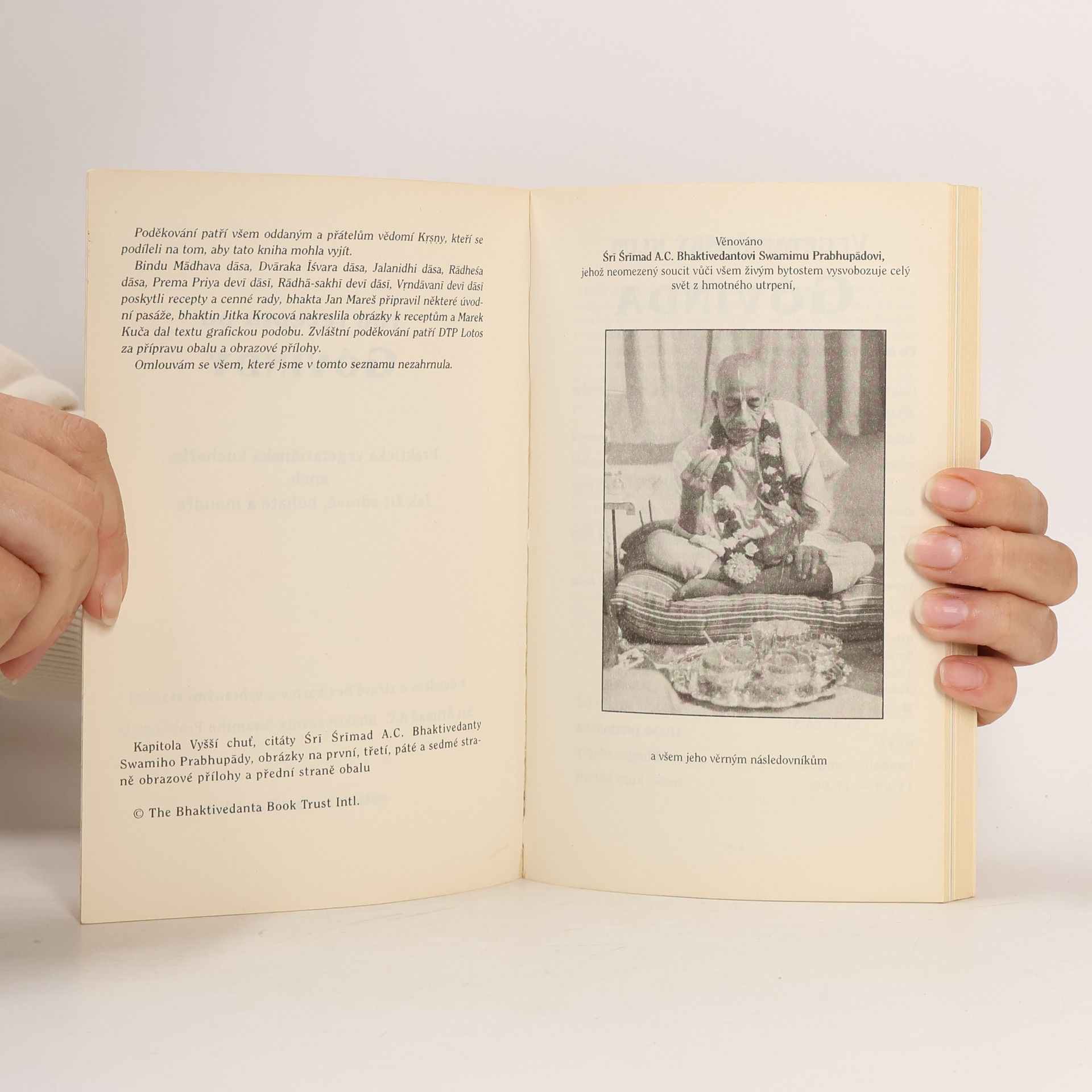 Šrí Šrímad A. Č. Bhaktivédanta Swami Prabhupáda 108 receptů od Góvindy