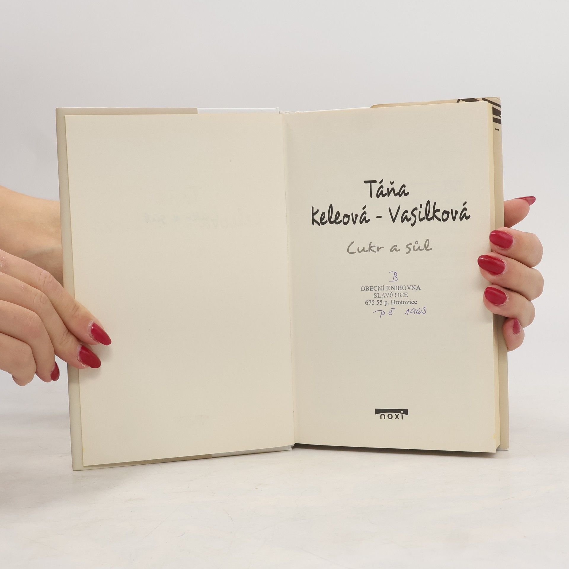 Táňa Keleová-Vasilková Cukr a sůl