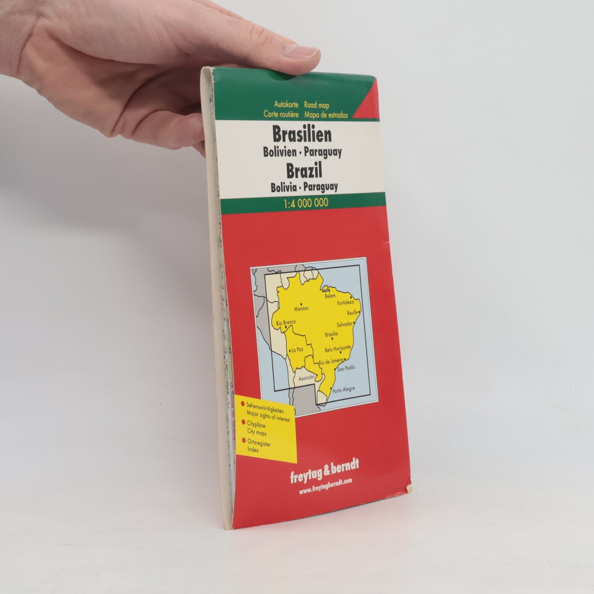 Kolektiv autorů freytag & berndt Auto + Freizeitkarten: Brasilien - Bolivien - Paraguay / Brazil - Bolivia - Paraguay