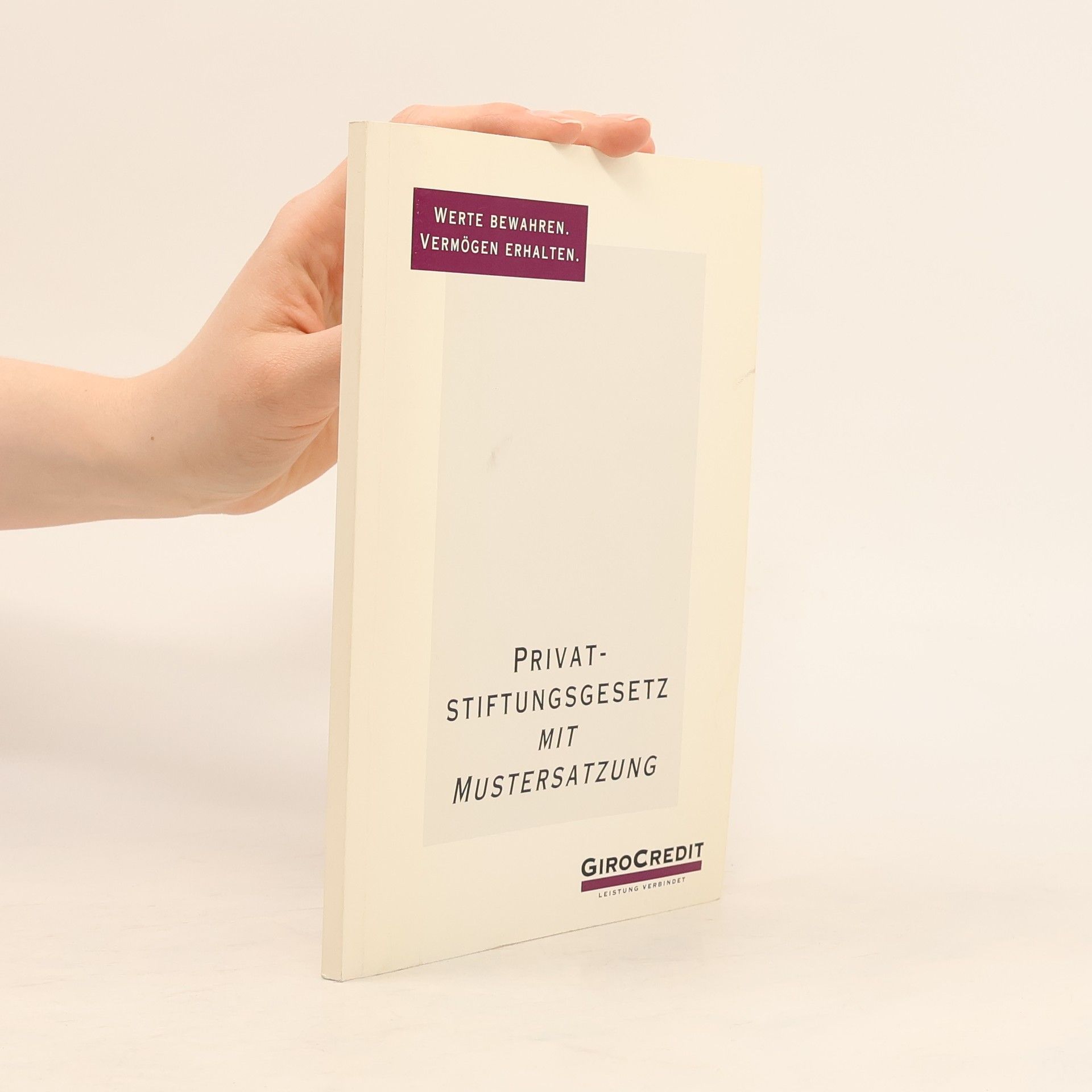 Various authors Privatstiftungsgesetz mit Mustersatzung