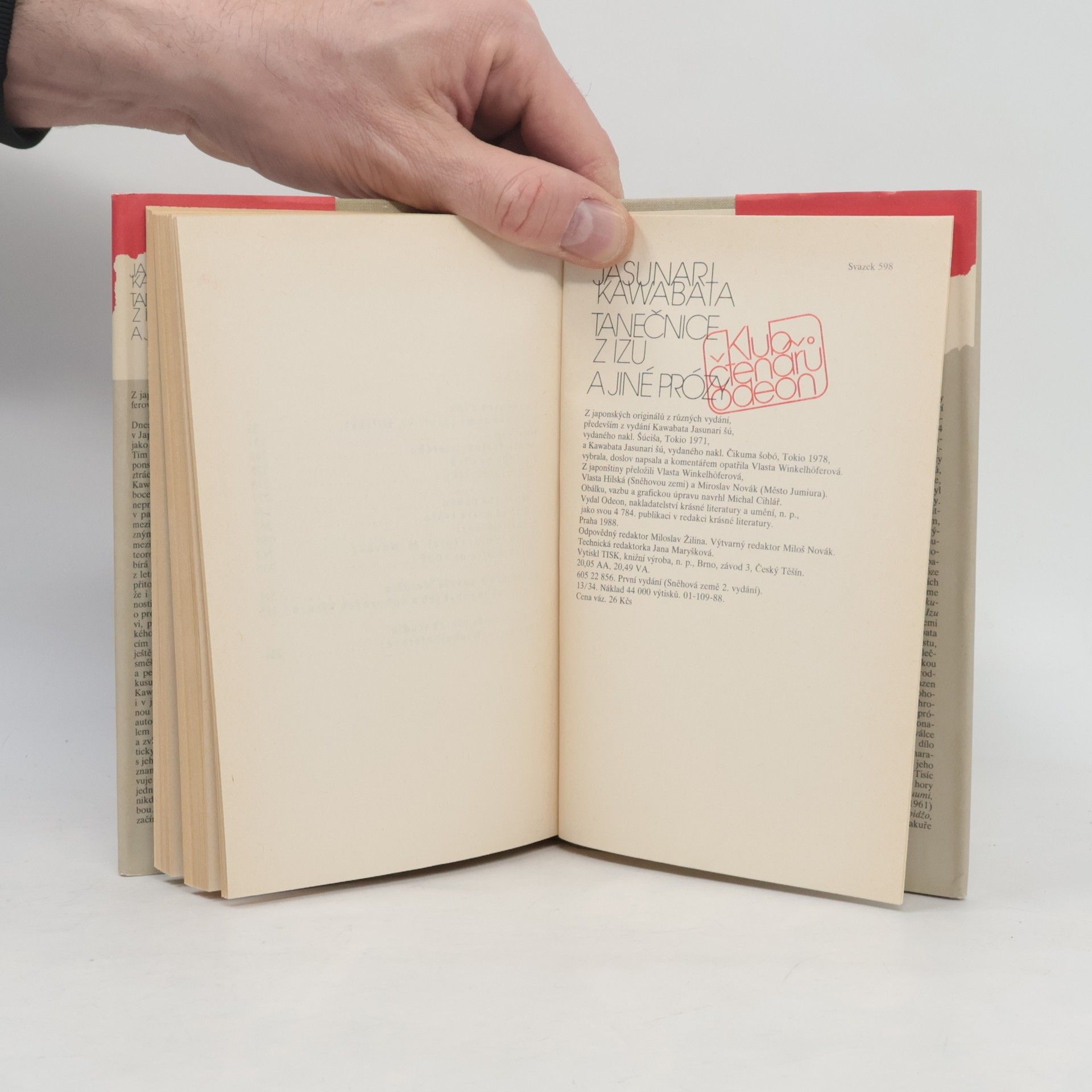 Yasunari Kawabata Tanečnice z Izu a jiné prózy