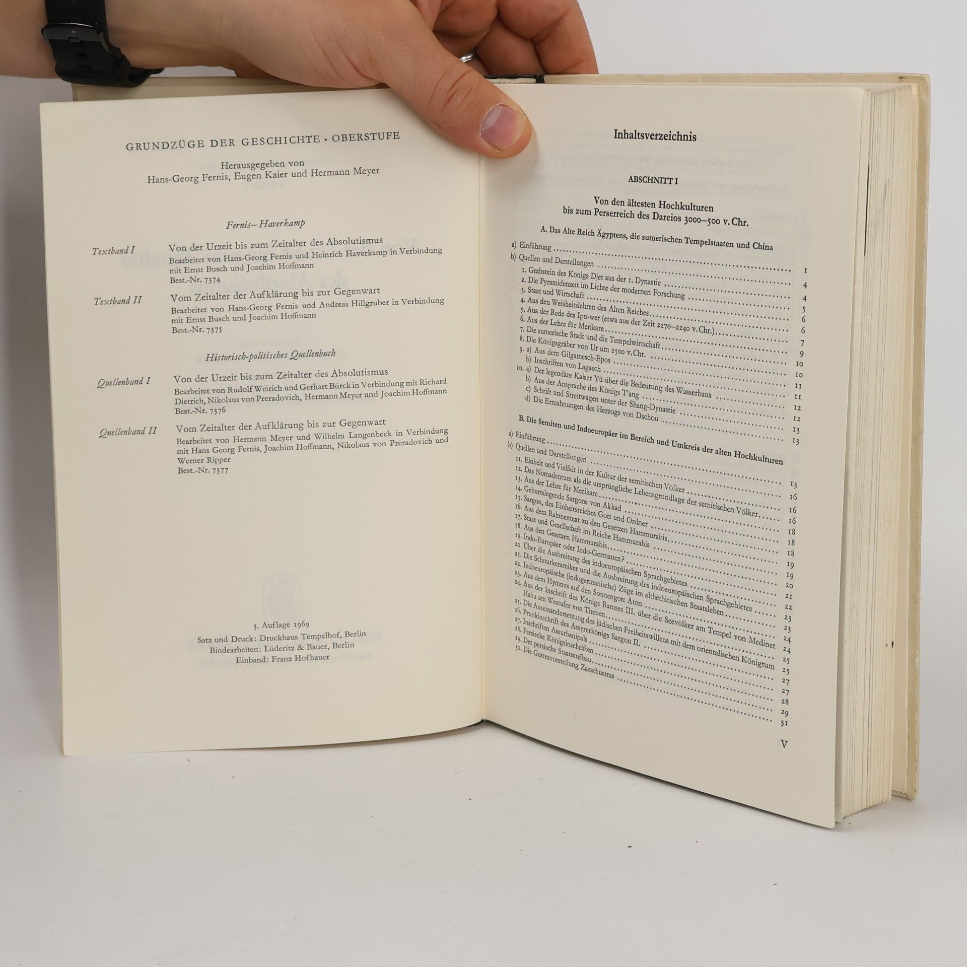 Various authors Grundzüge der Geschichte Oberstufe Quellenband I