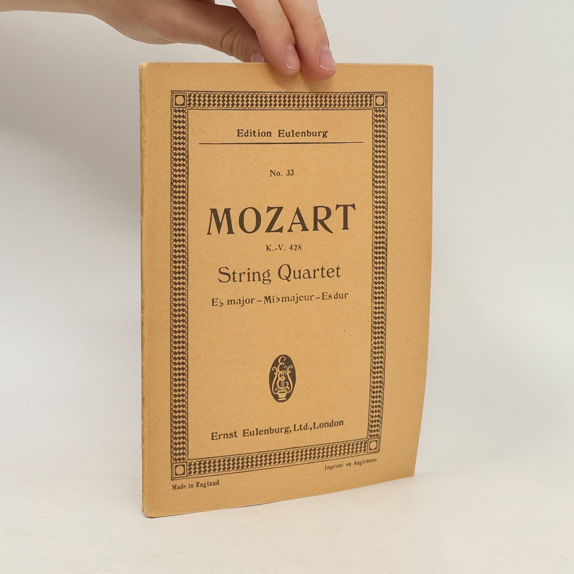 Wolfgang Amadeus Mozart Quartett No. 7 D-dur für 2 Violinen, 2 Viola und Violoncell