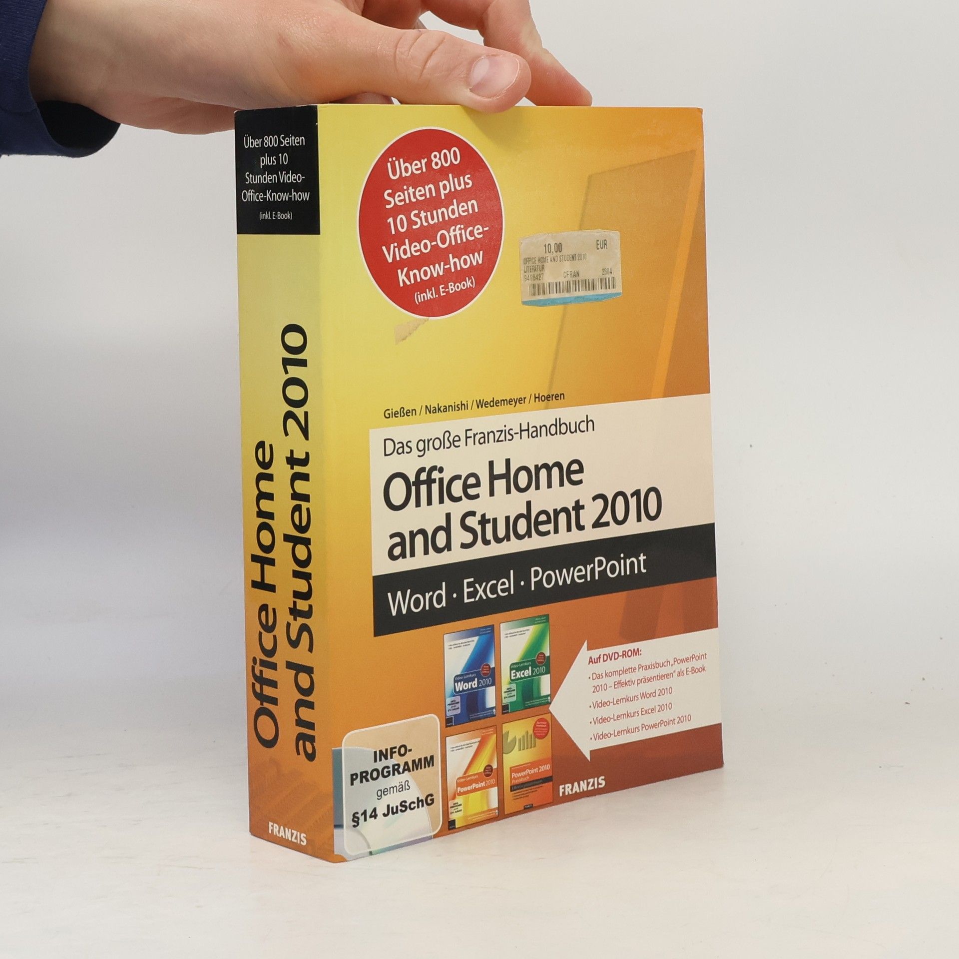 Wedemeyer Das große Franzis-Handbuch Office Home and Student 2010