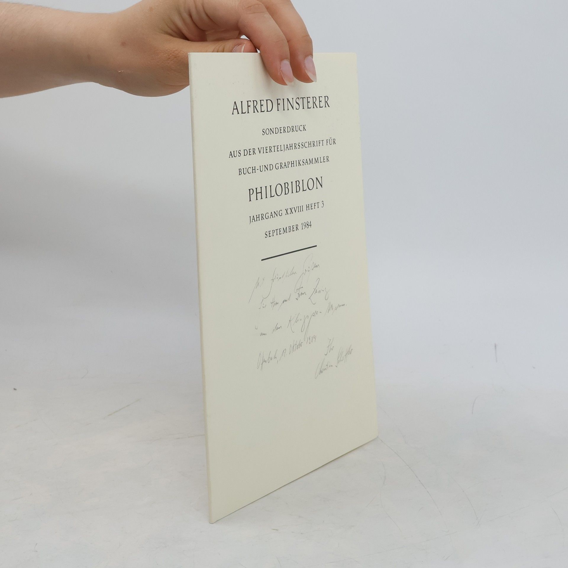 Autorenkollektiv Philobiblon. Heft 3. Jahrgang XXVII