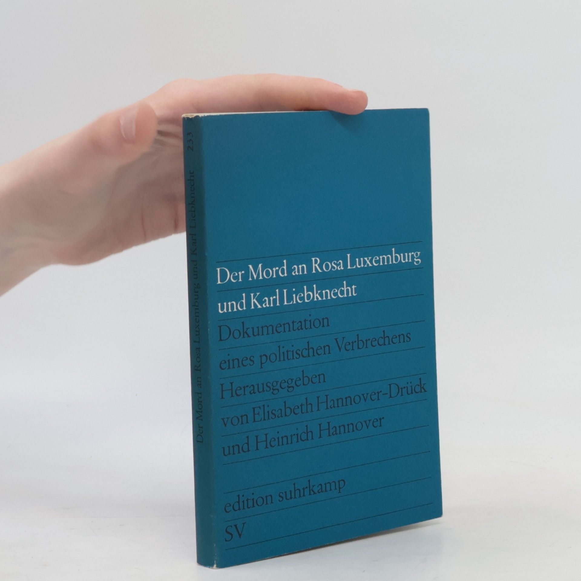 Elisabeth HannoverDrück Der Mord an Rosa Luxemburg und Karl Liebknecht