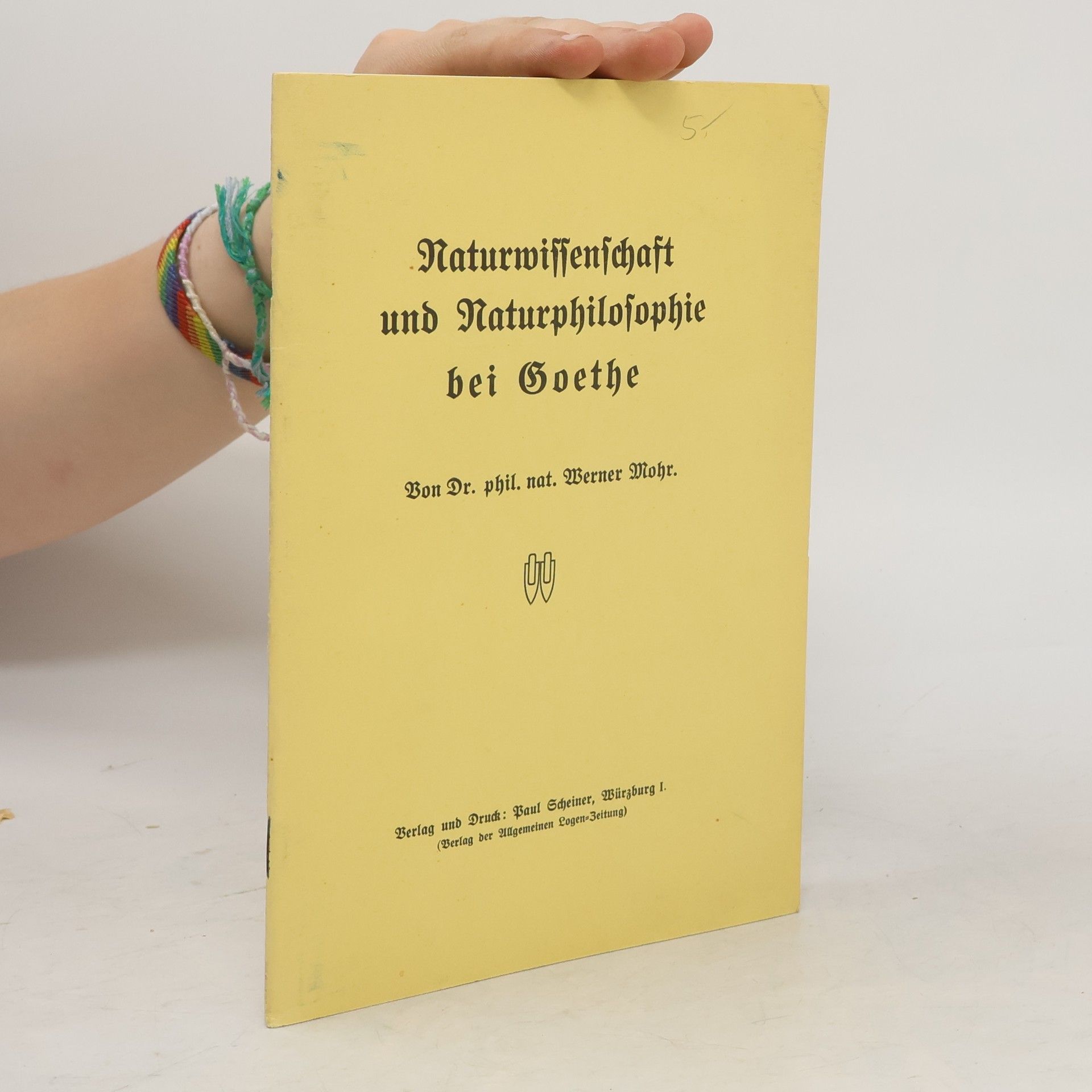 Werner Mohr Naturwissenschaft und Naturphilosophie bei Goethe