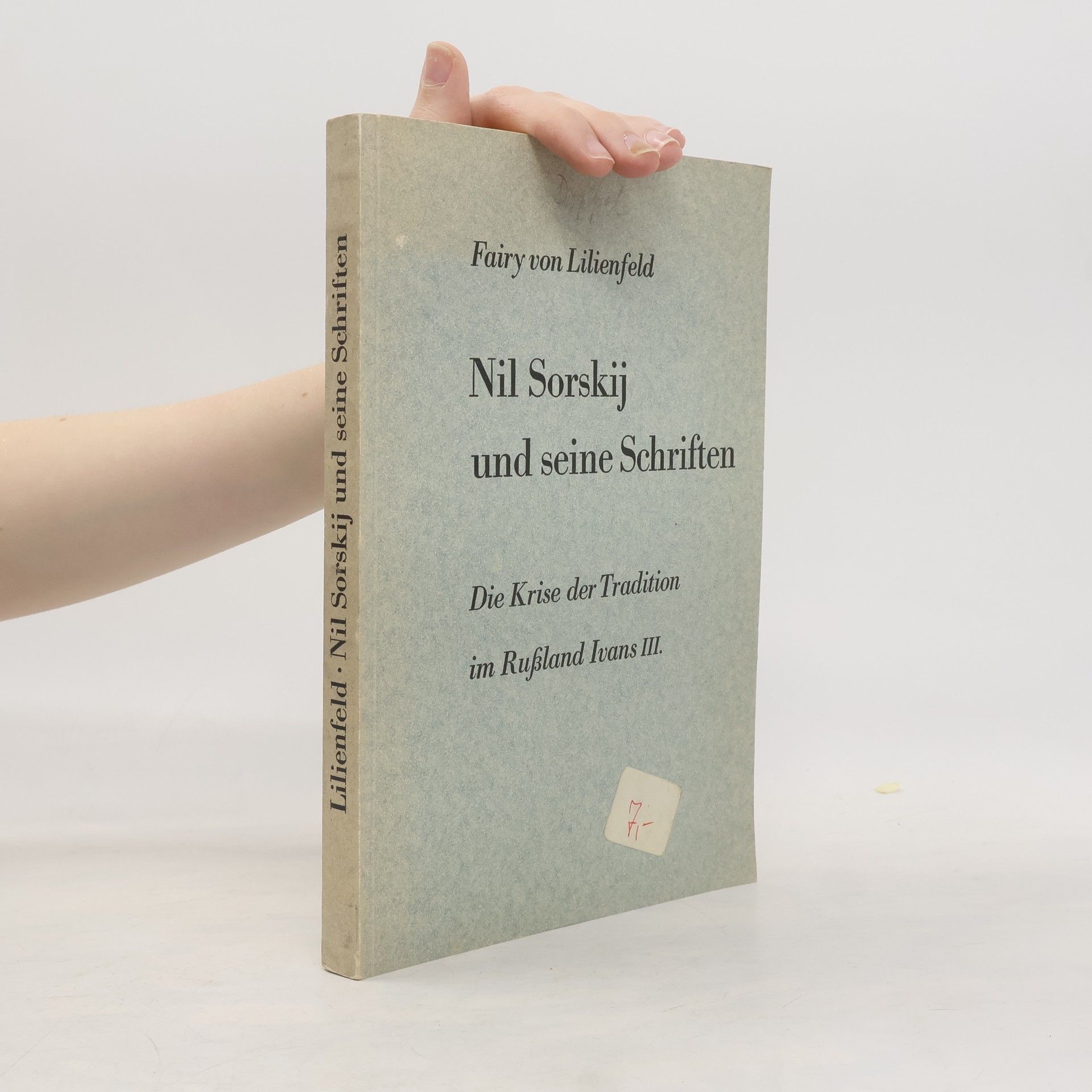 Fairy von Lilienfeld Nil Sorskij und seine Schriften