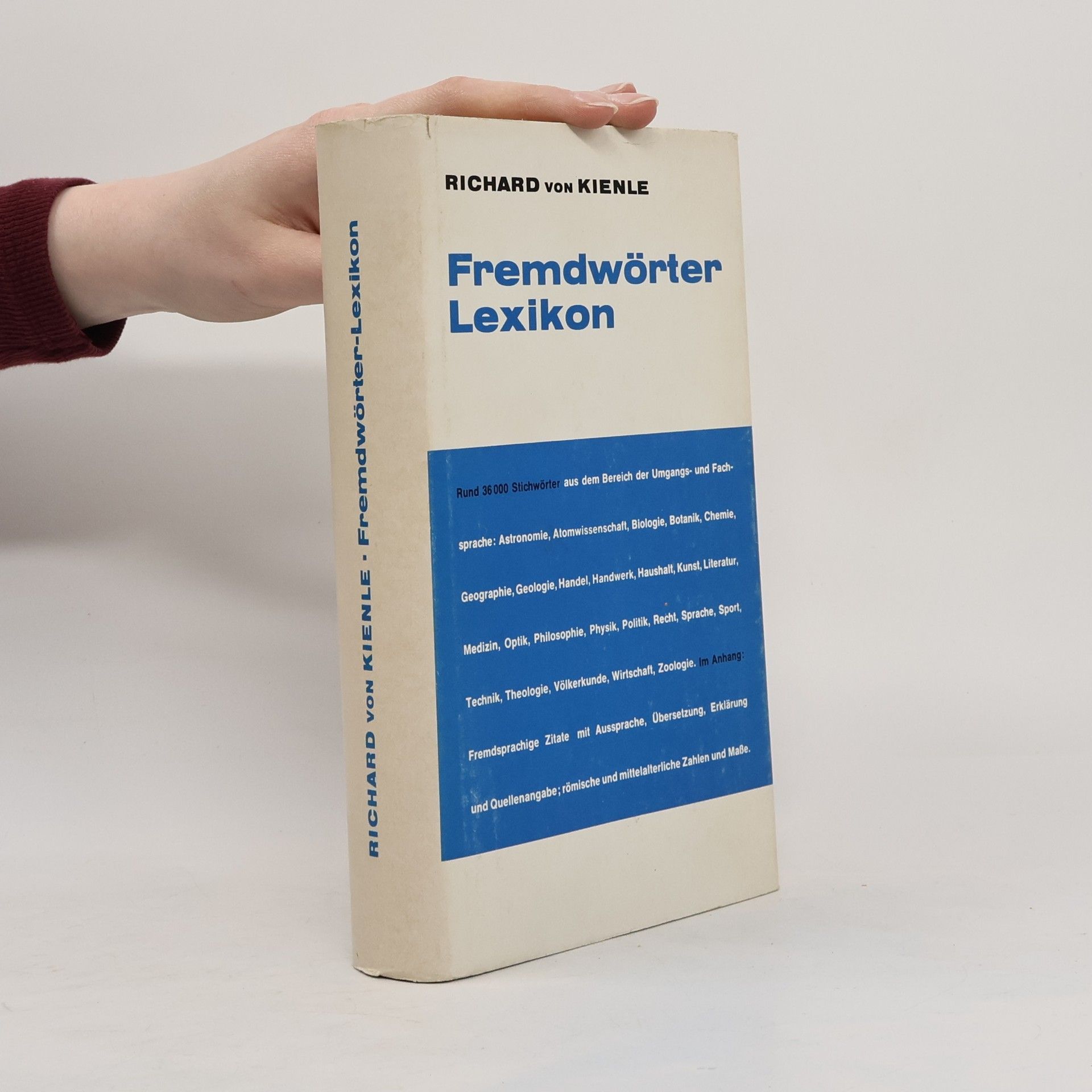 Richard von Kienle Fremdwörter Lexikon