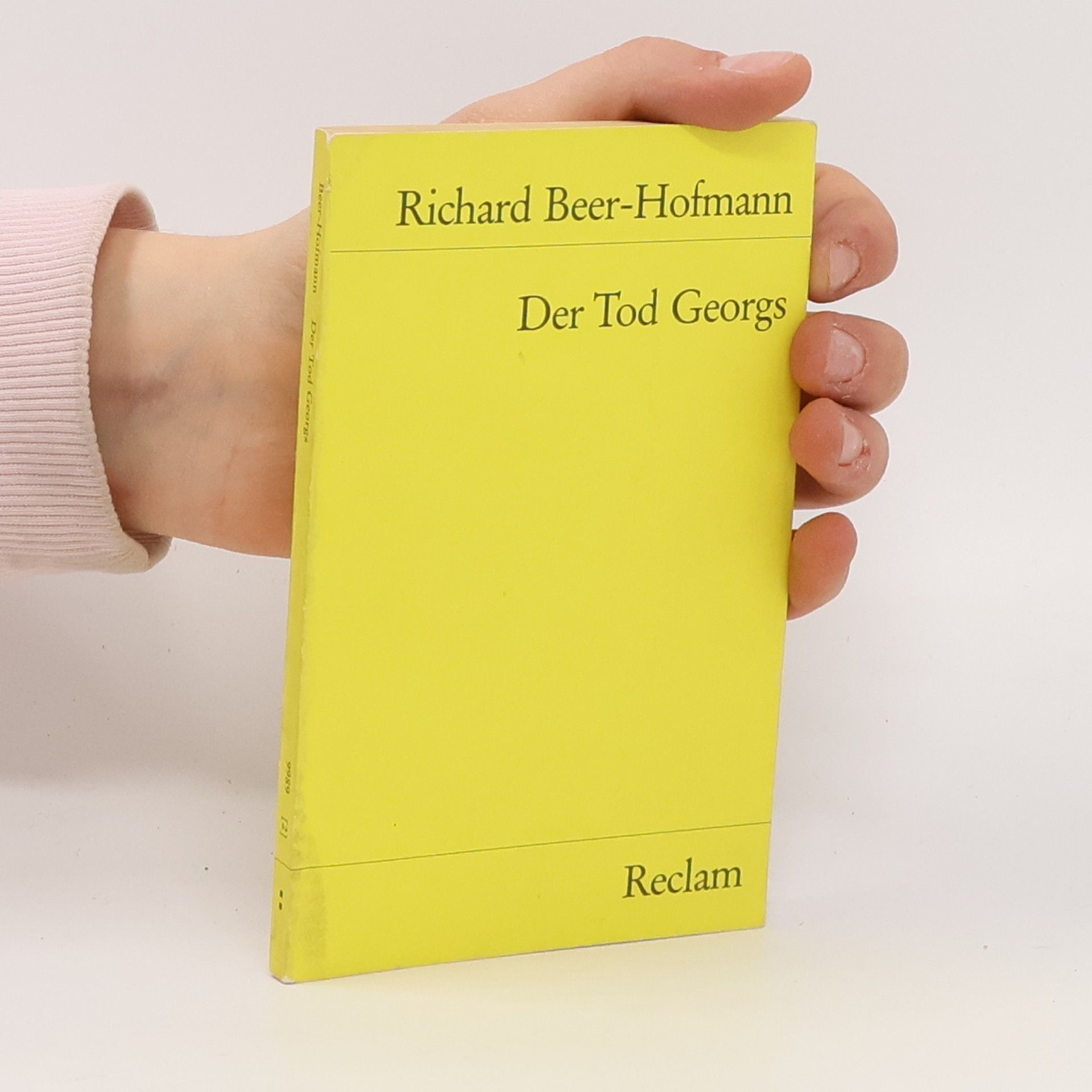 Richard Beer Hofmann Der Tod Georgs