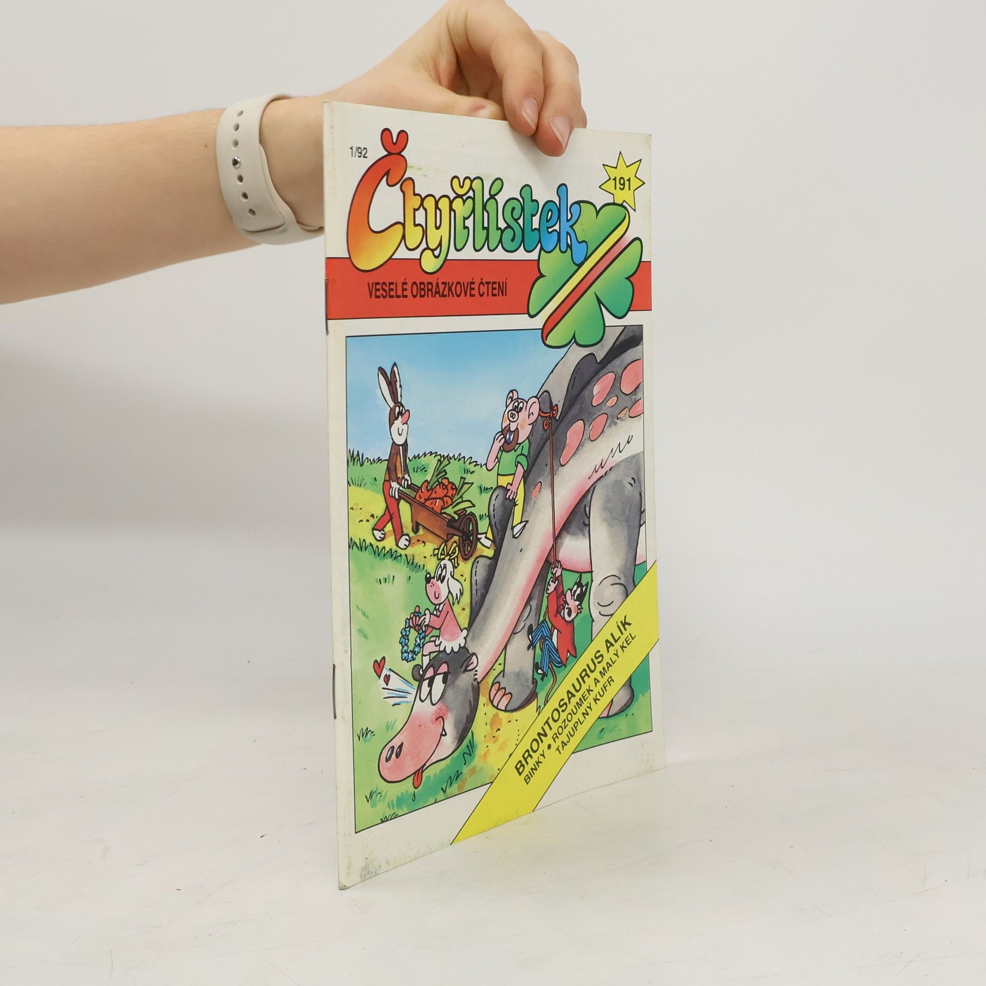 Various authors Čtyřlístek 191, 1/1992. Brontosaurus Alík
