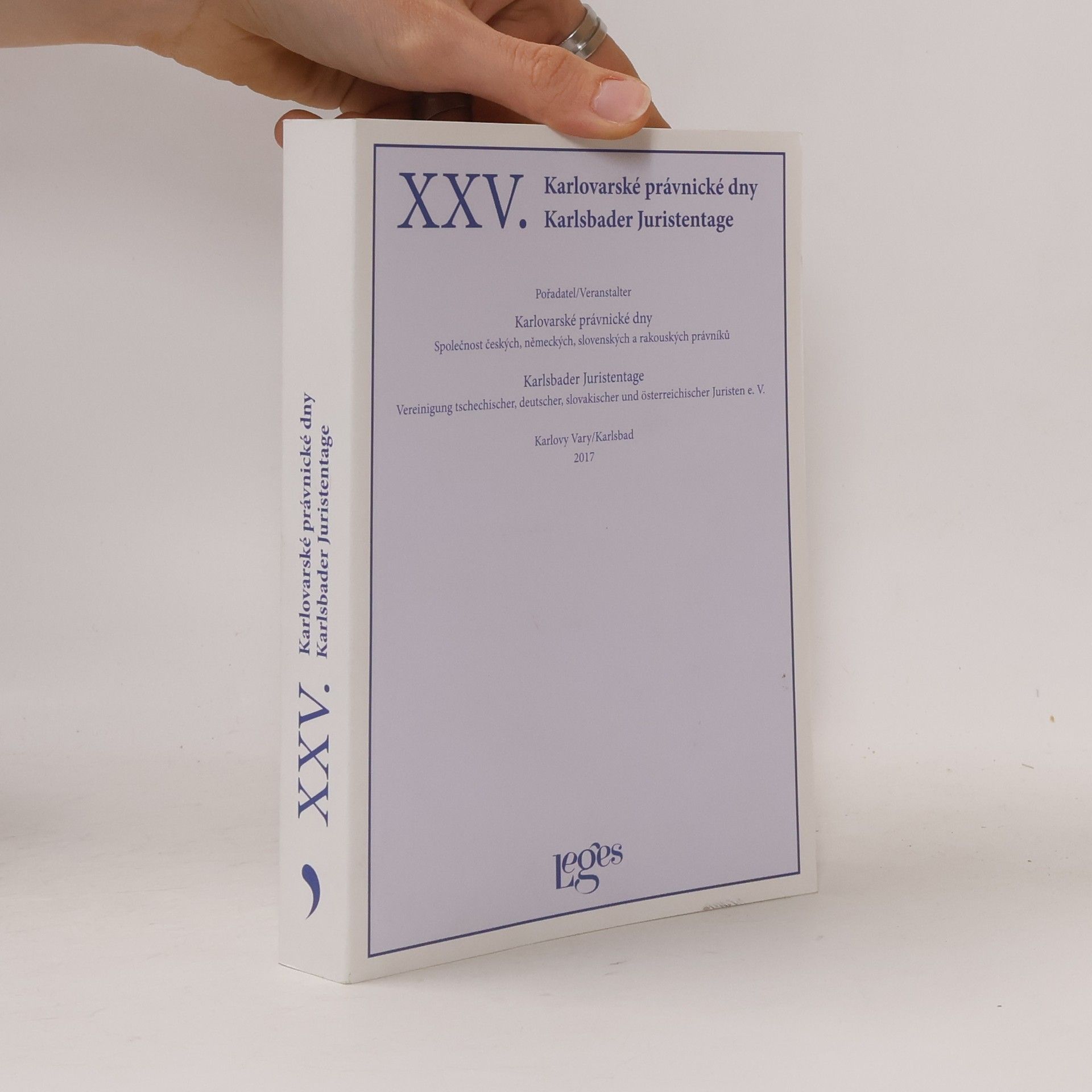 Vladimír Zoufalý XXV. Karlovarské právnické dny / Karlsbader Juristentage