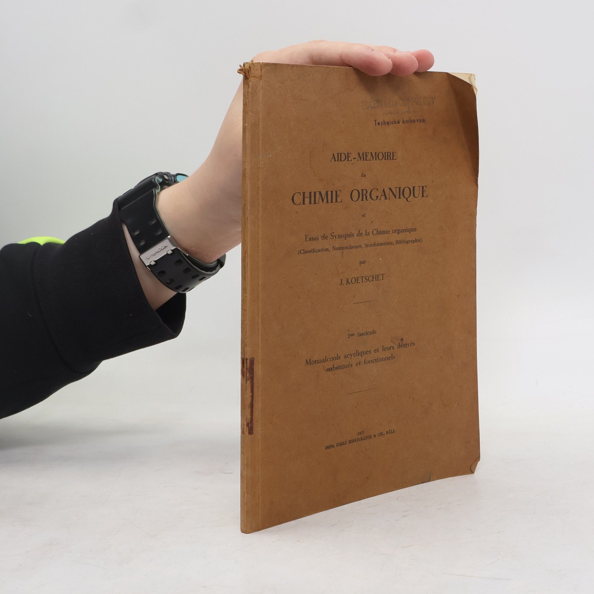 J. Koetschet Aide-mémoire de chimie organique
