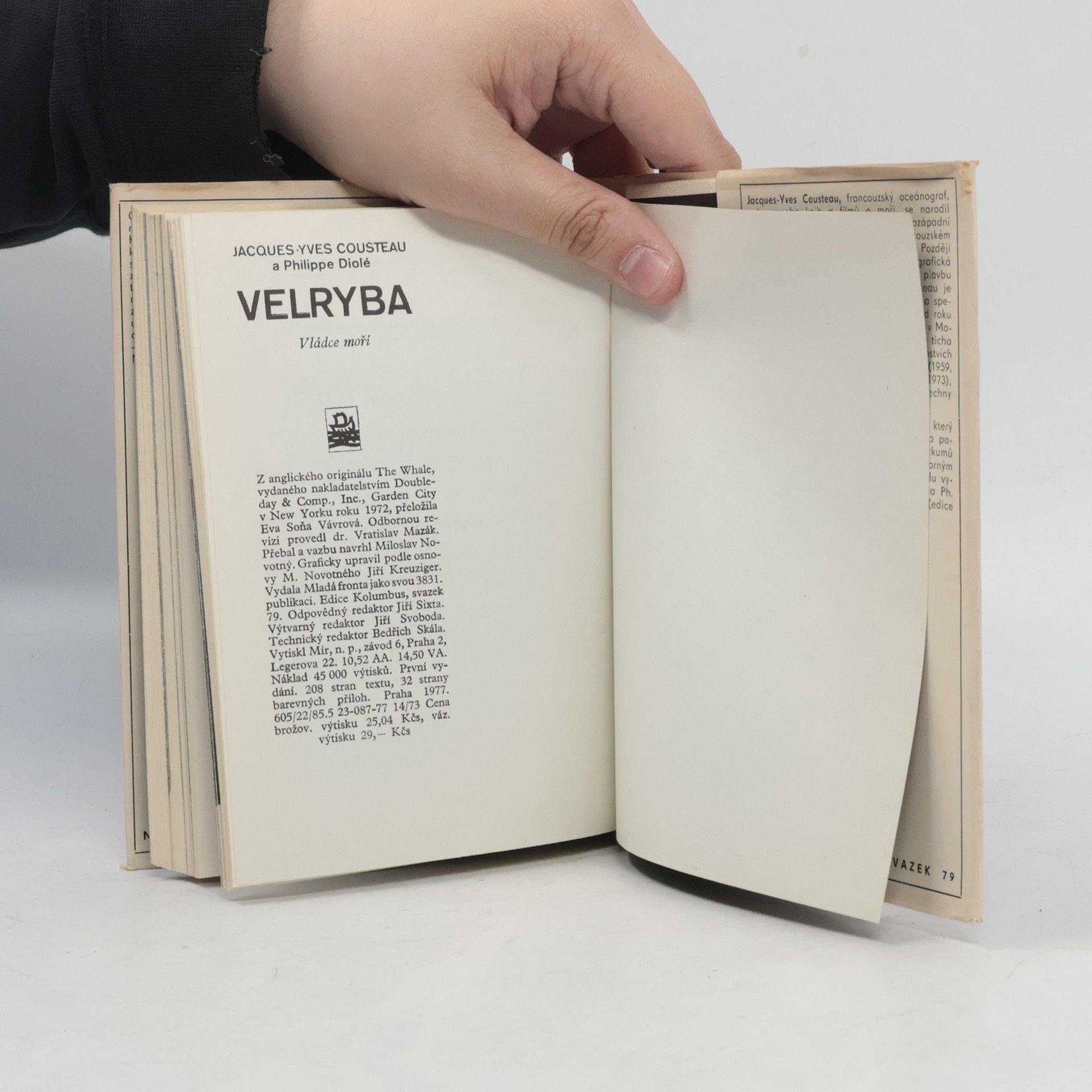Jacques-Yves Cousteau Velryba