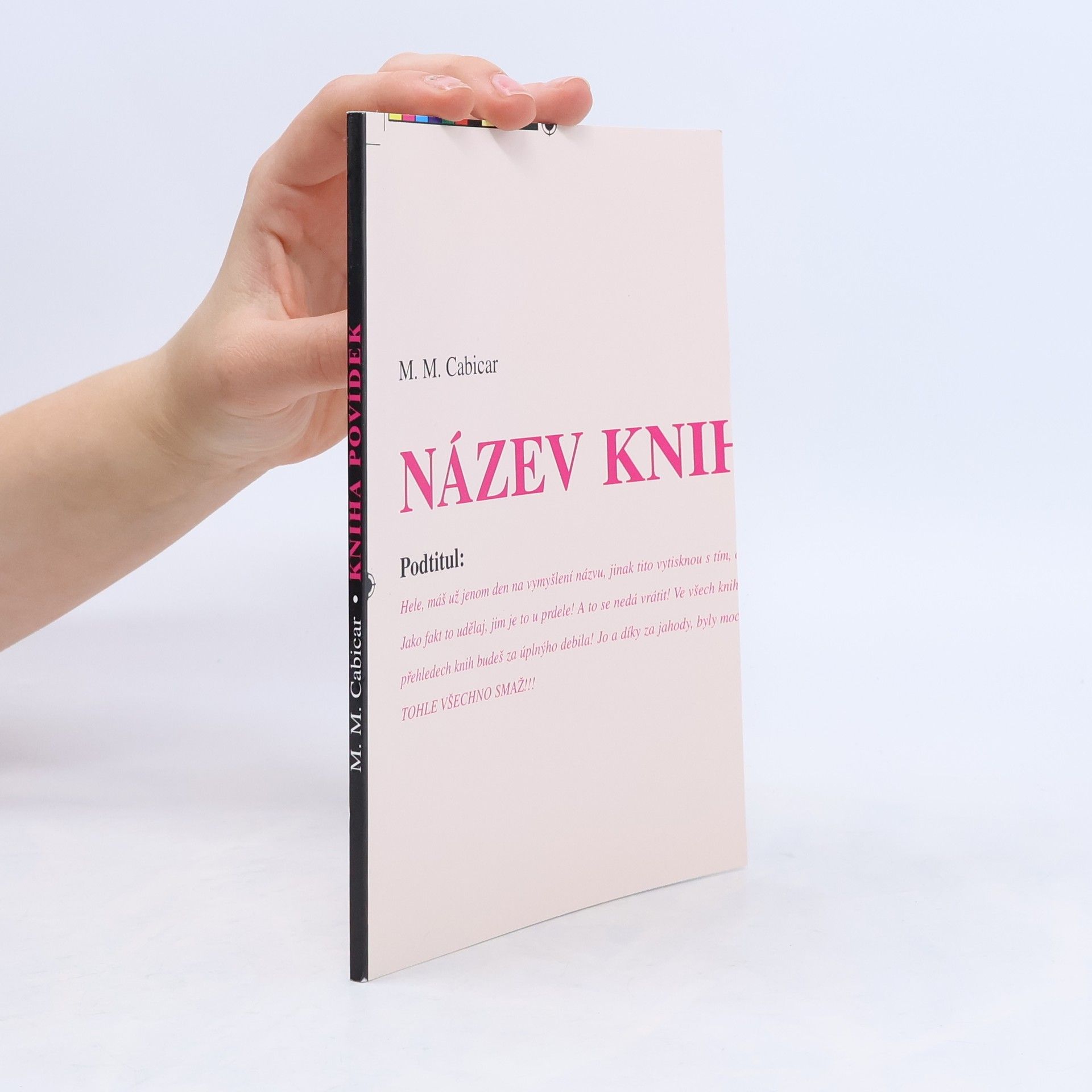 Název knihy. Kniha povídek