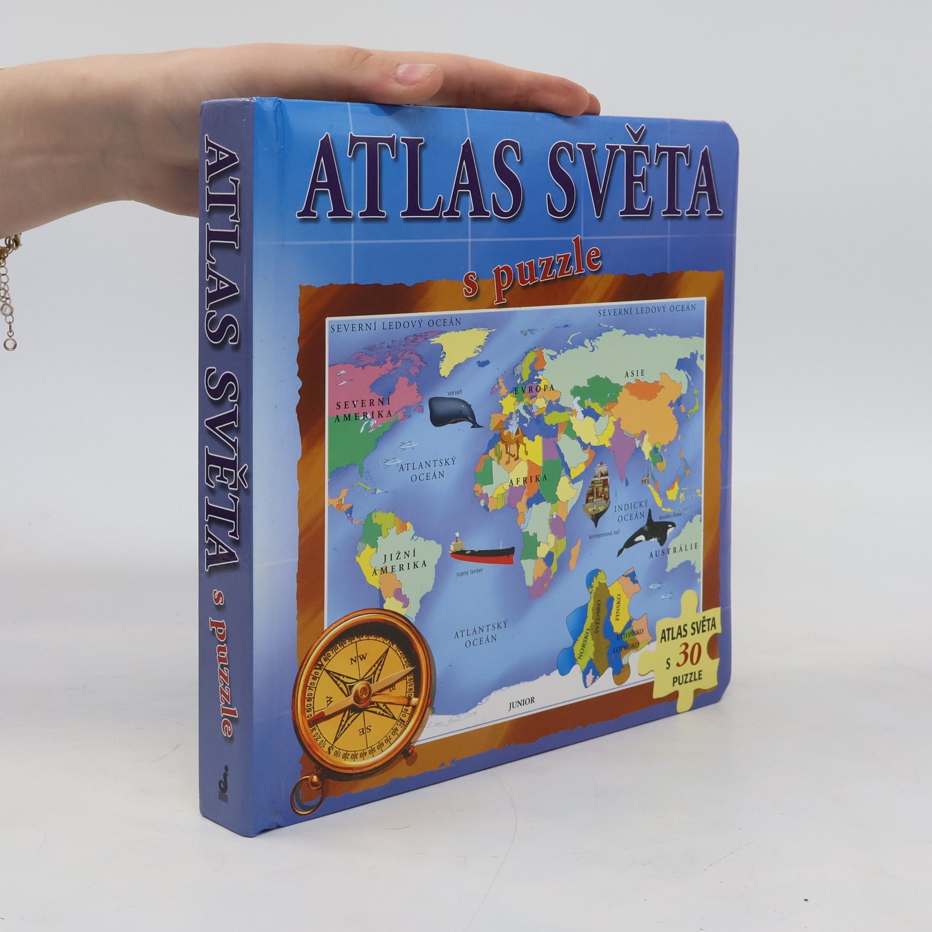 Kolektiv autorů Atlas světa s puzzle