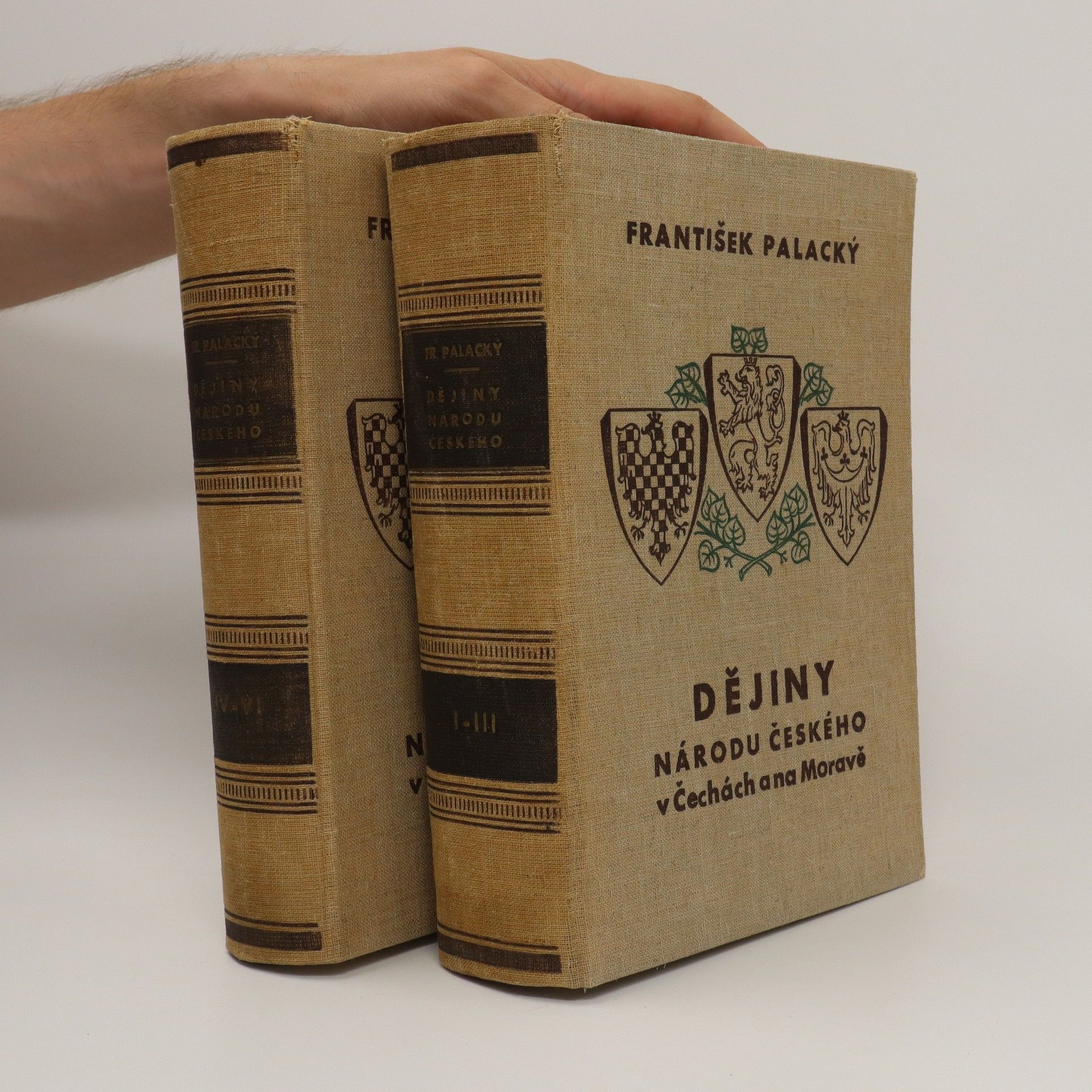 František Palacký Dějiny národu českého v Čechách a v Moravě (5 dílů ve dvou svazcích)
