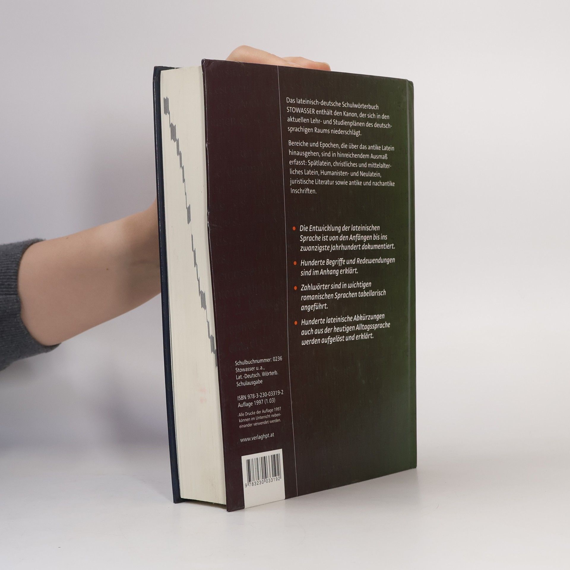 Joseph Maria Stowasser Lateinisch-Deutsches Schulwörterbuch