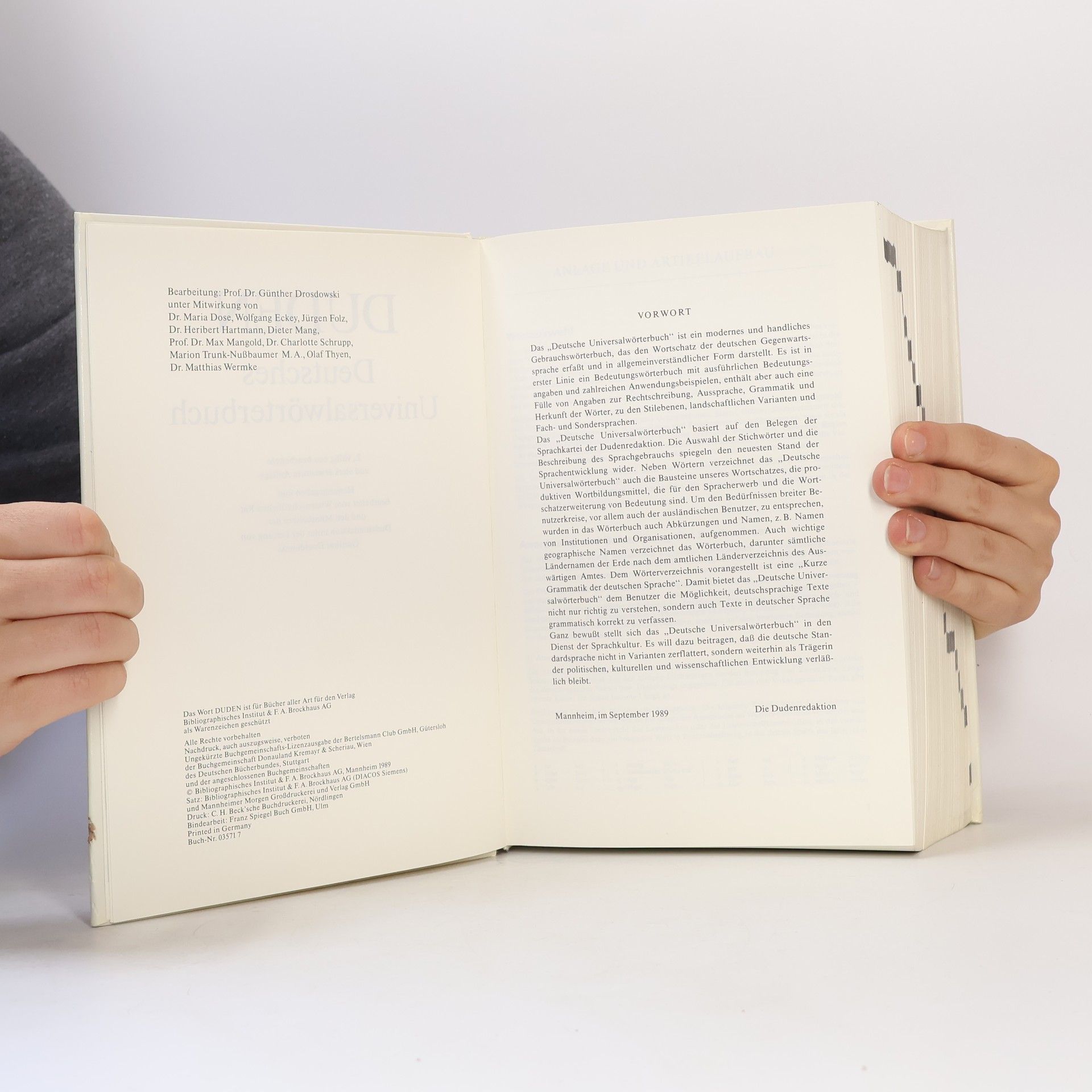 Günther Drosdowski Deutsches Universal Wörterbuch