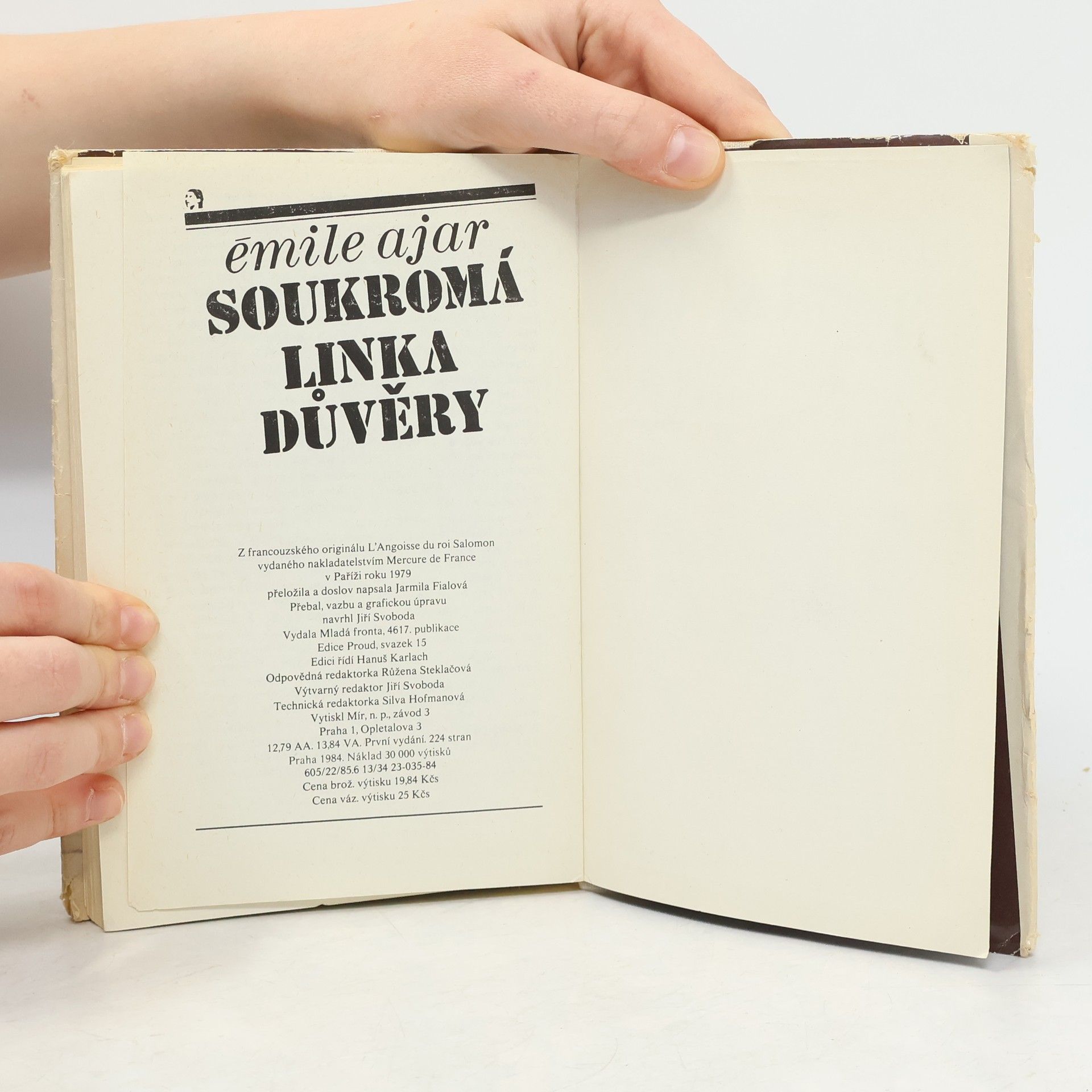Romain Gary Soukromá linka důvěry