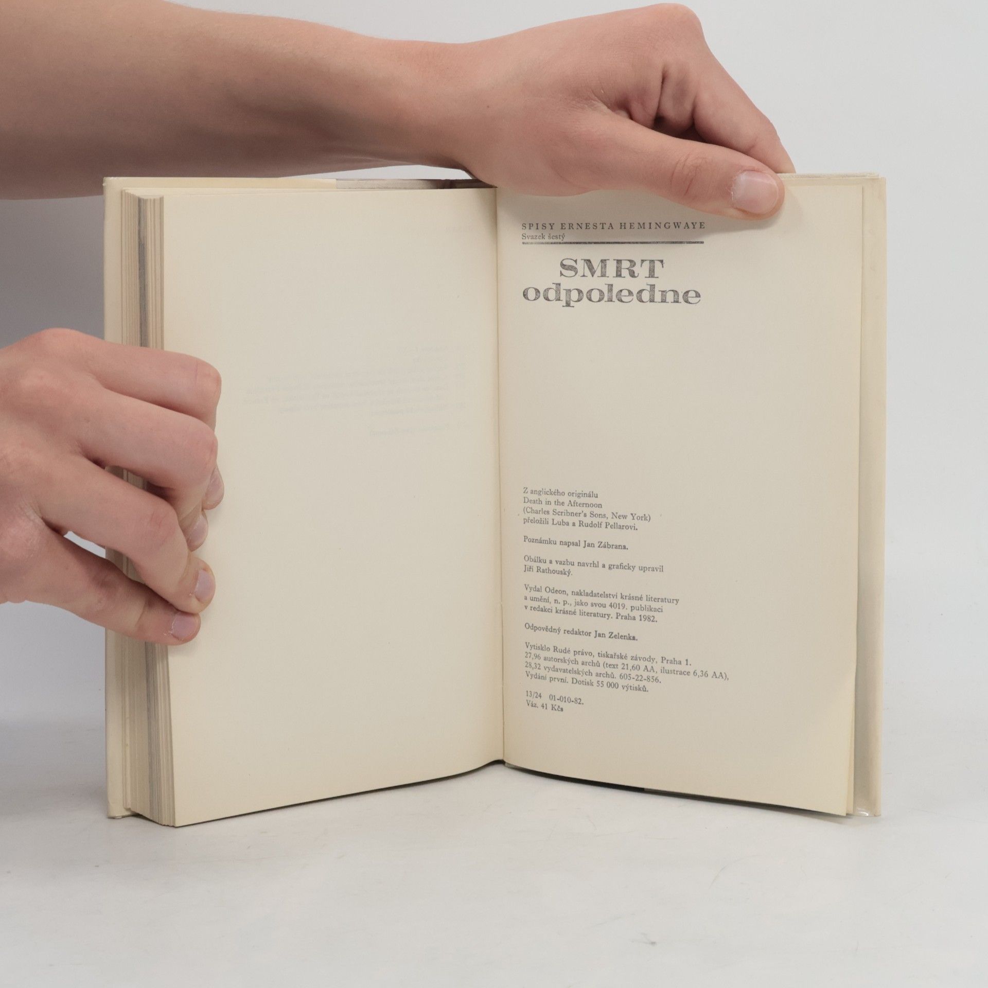 Ernest Hemingway Smrt odpoledne