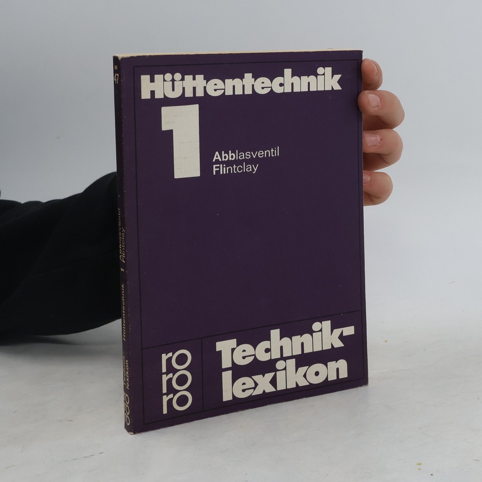 AA.VV. Hüttentechnik. 1, Abblasventil - Flintclay