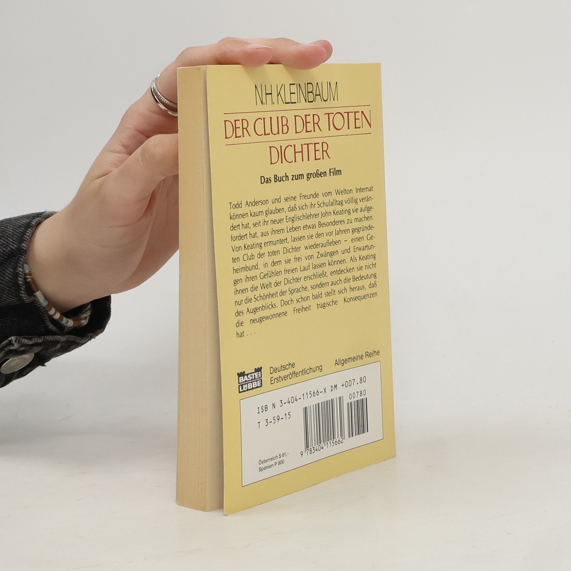 Nancy H. Kleinbaum Der club der toten dichter