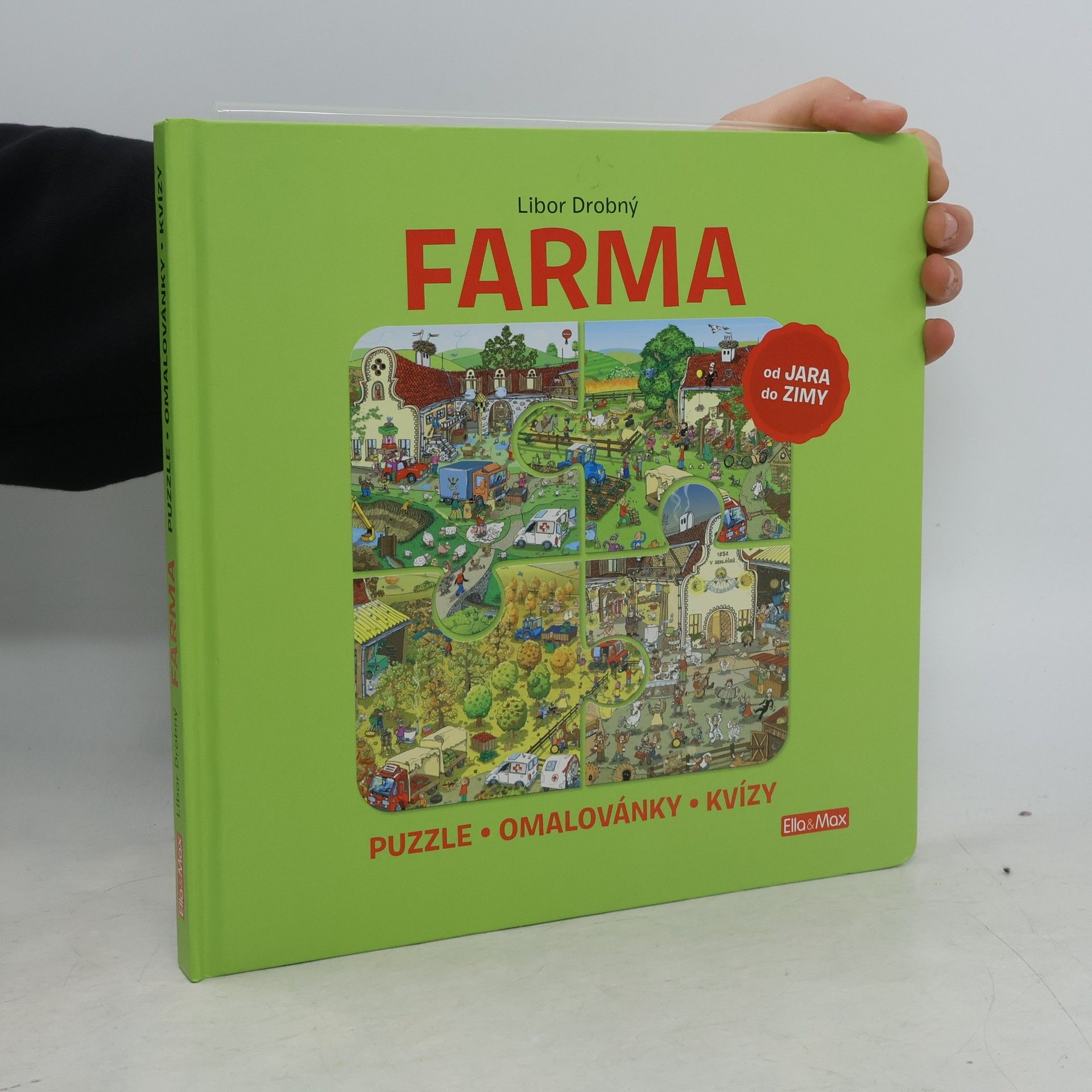 Farma : puzzle, omalovánky, kvízy : od jara do zimy