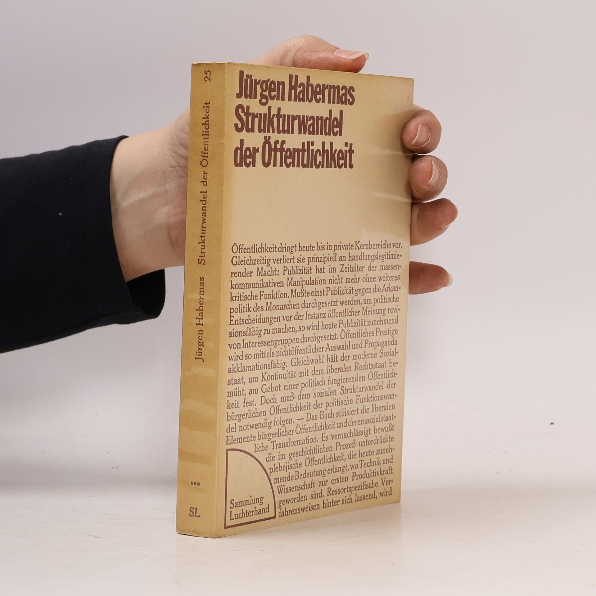 Jürgen Habermas Strukturwandel der Öffentlichkeit