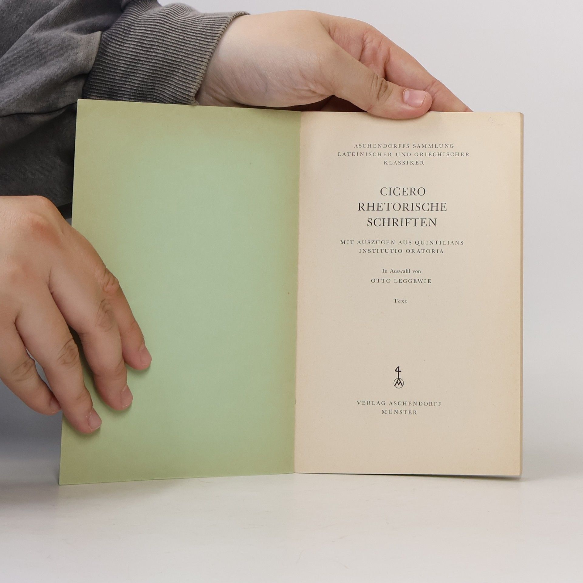Marcus Tullius Cicero Ciceros Rhetorische Schriften