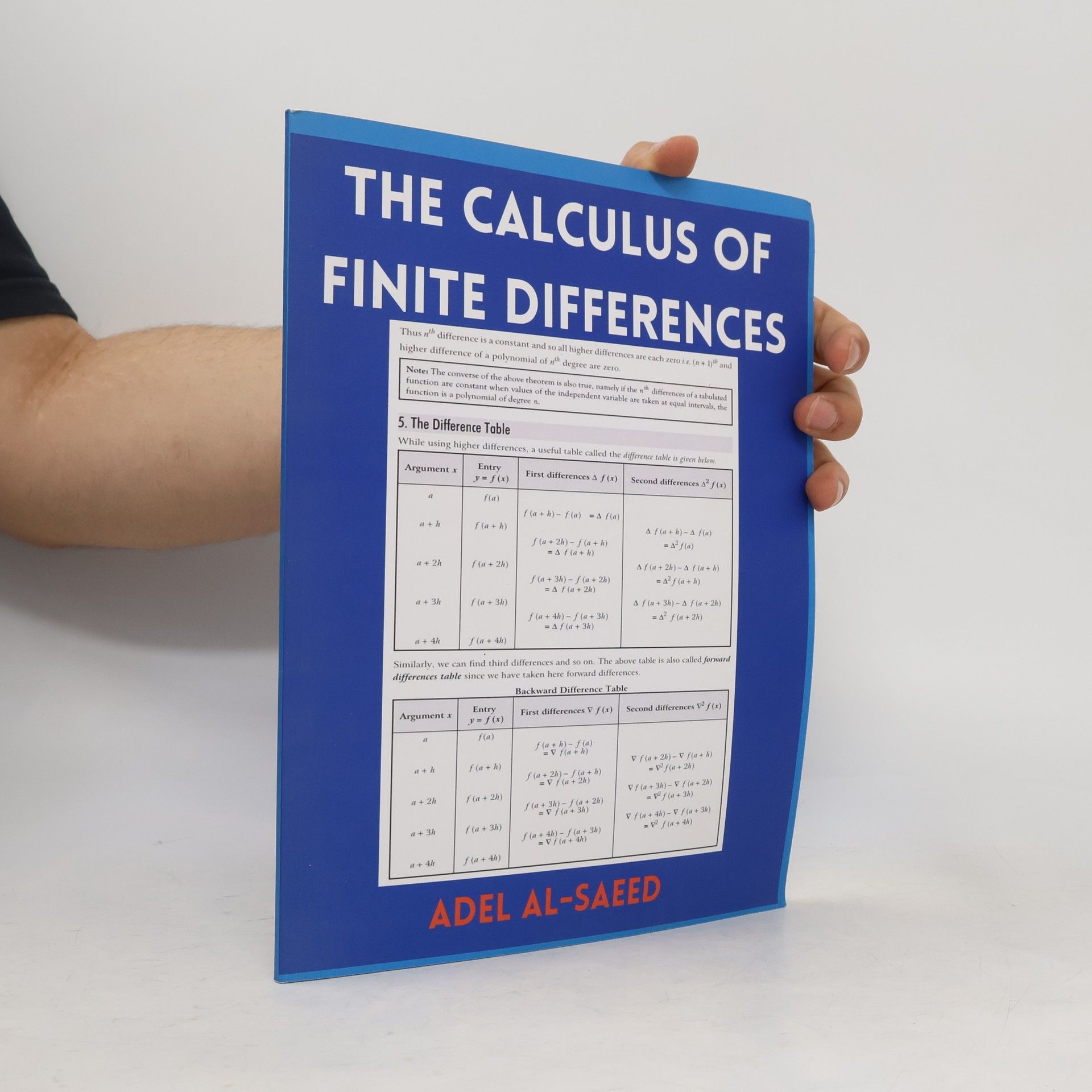 Adel Al-Saeed The Calculus of Finite Differences