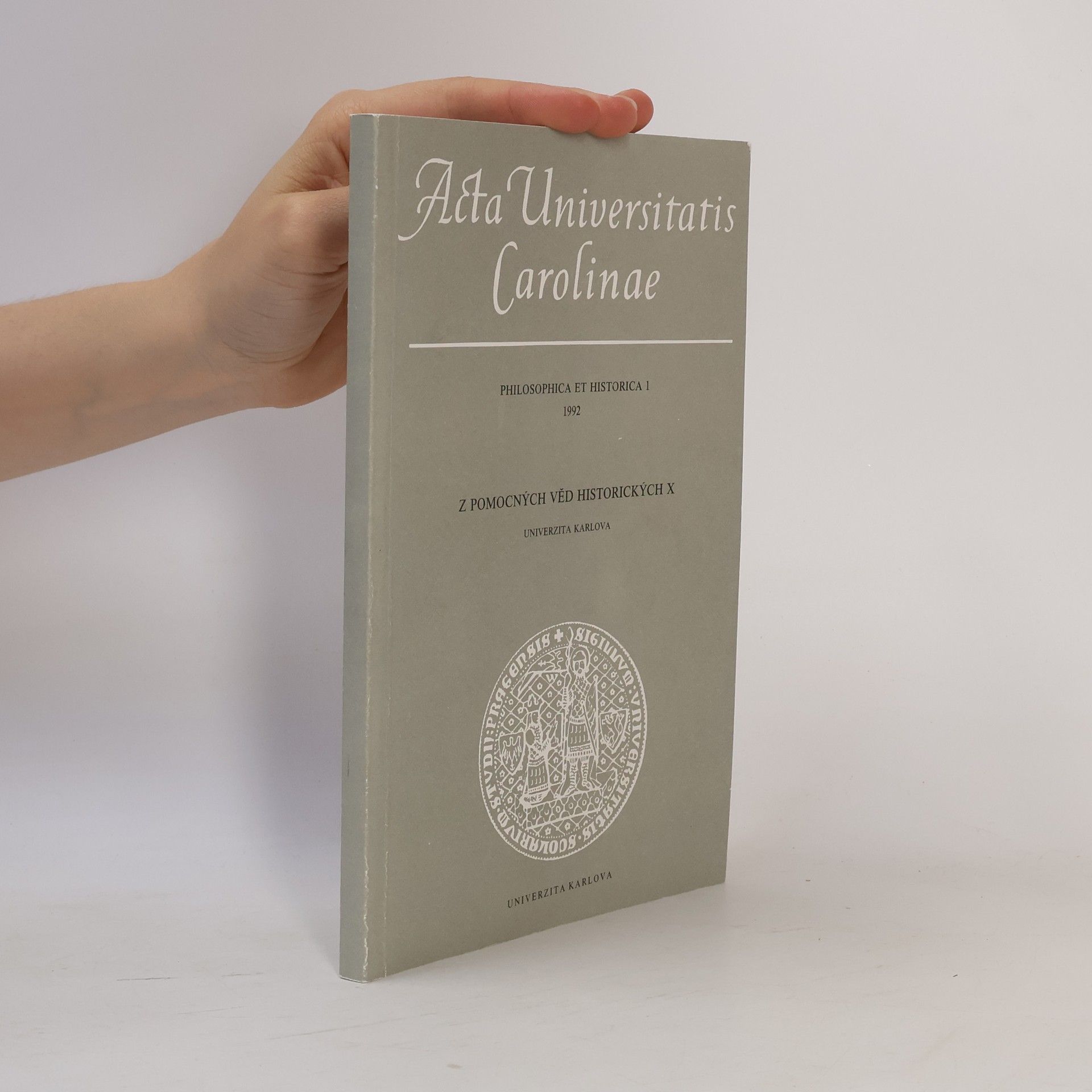 Autorenkollektiv Acta universitatis Carolinae Philosophica et Historica 1