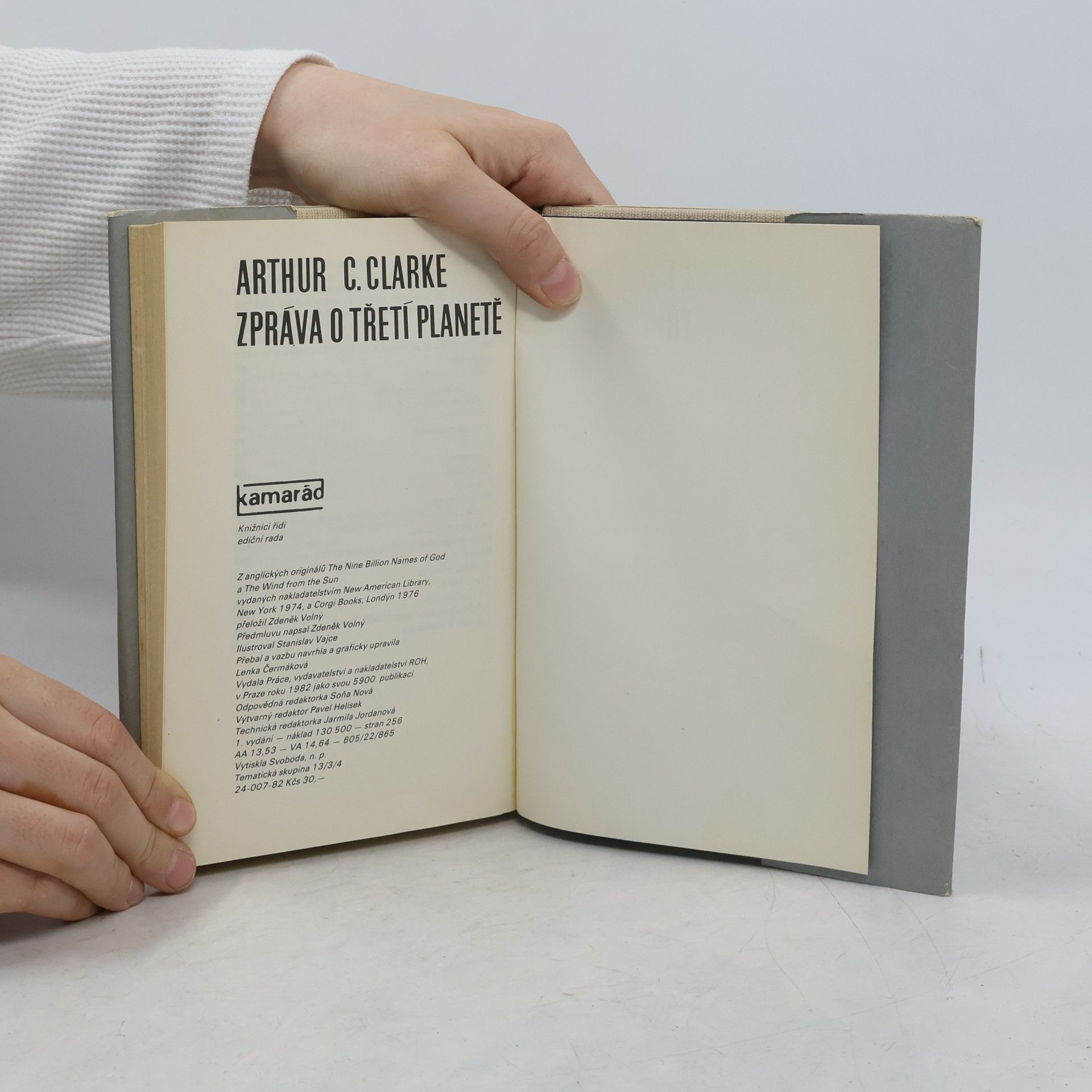 Arthur C. Clarke Zpráva o třetí planetě