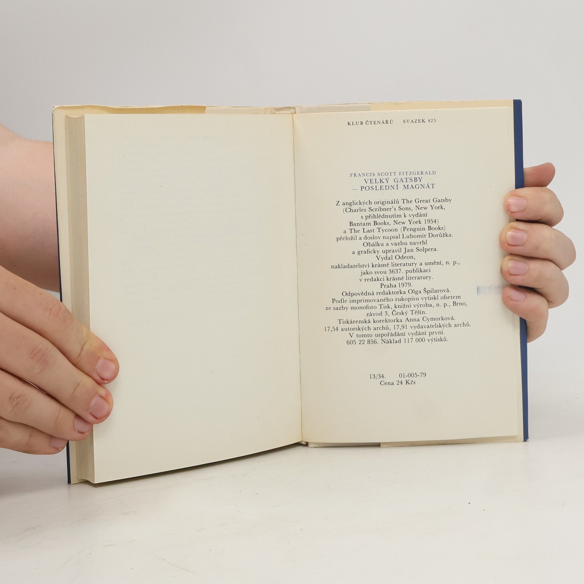 Francis Scott Fitzgerald Velký Gatsby. Poslední magnát