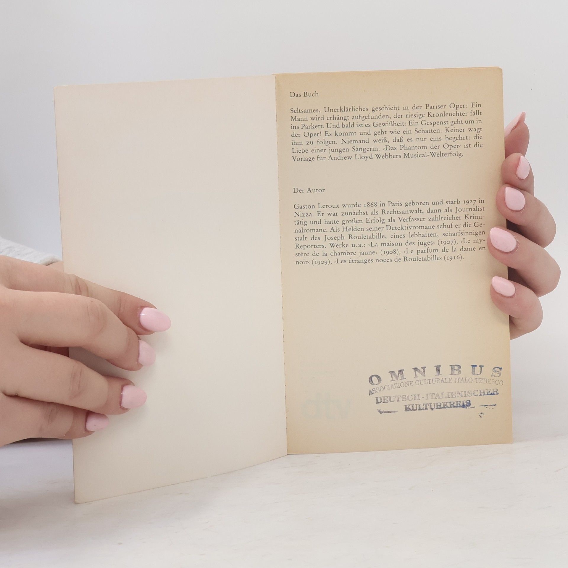 Gaston Leroux Das Phantom der Oper