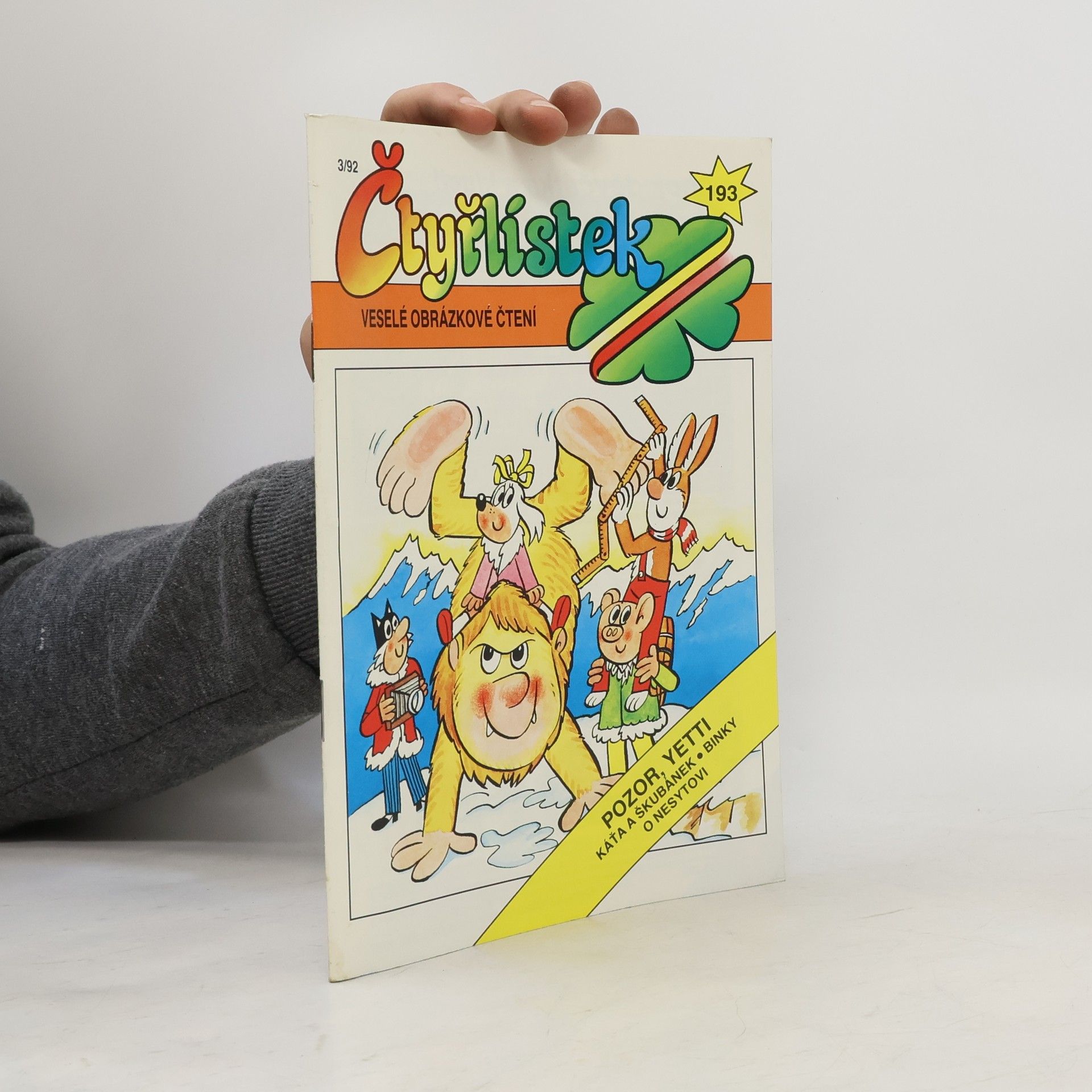 Various authors Čtyřlístek 193. 3/1992. Pozor, Yetti