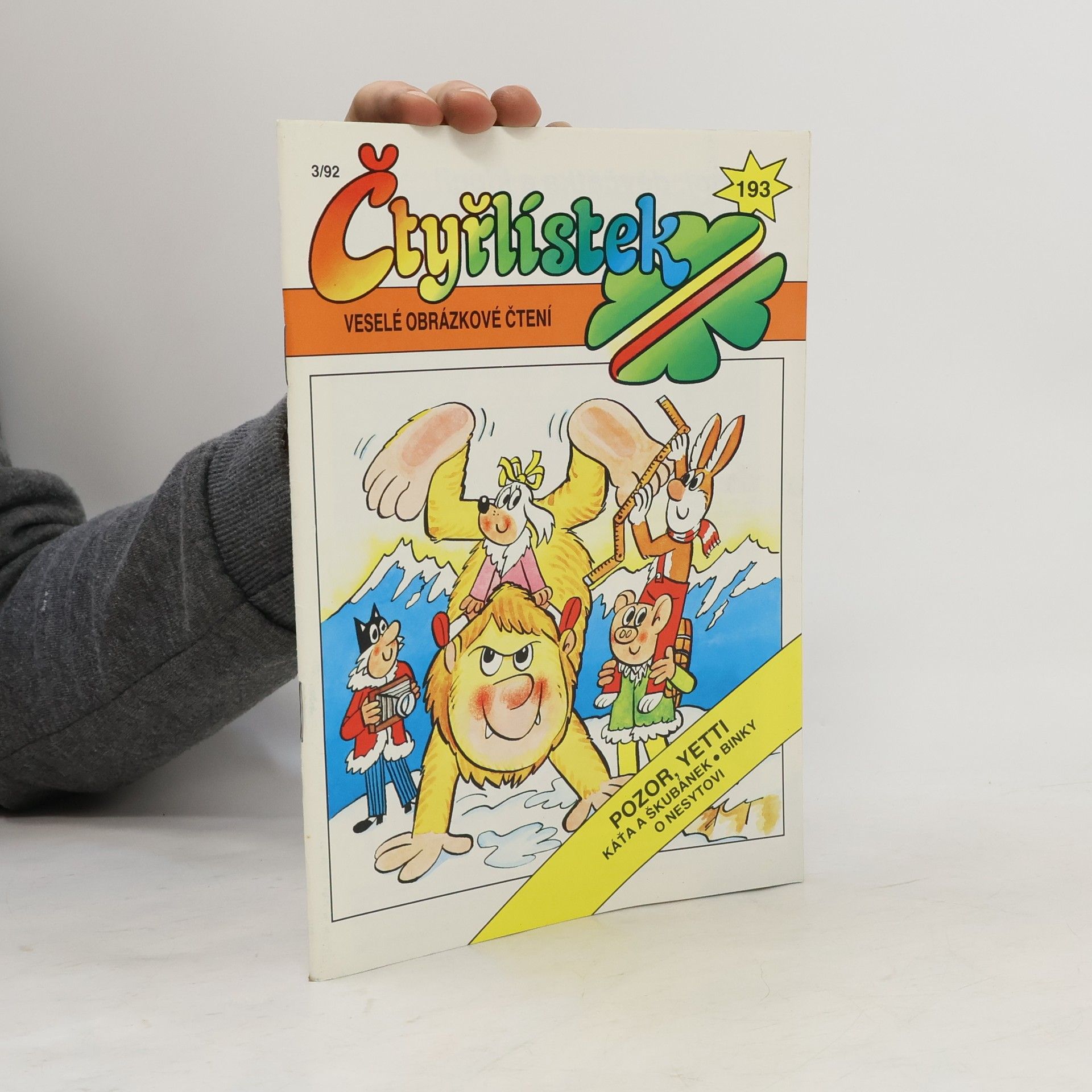 Kolektiv autorů Čtyřlístek 193. 3/1992. Pozor, Yetti