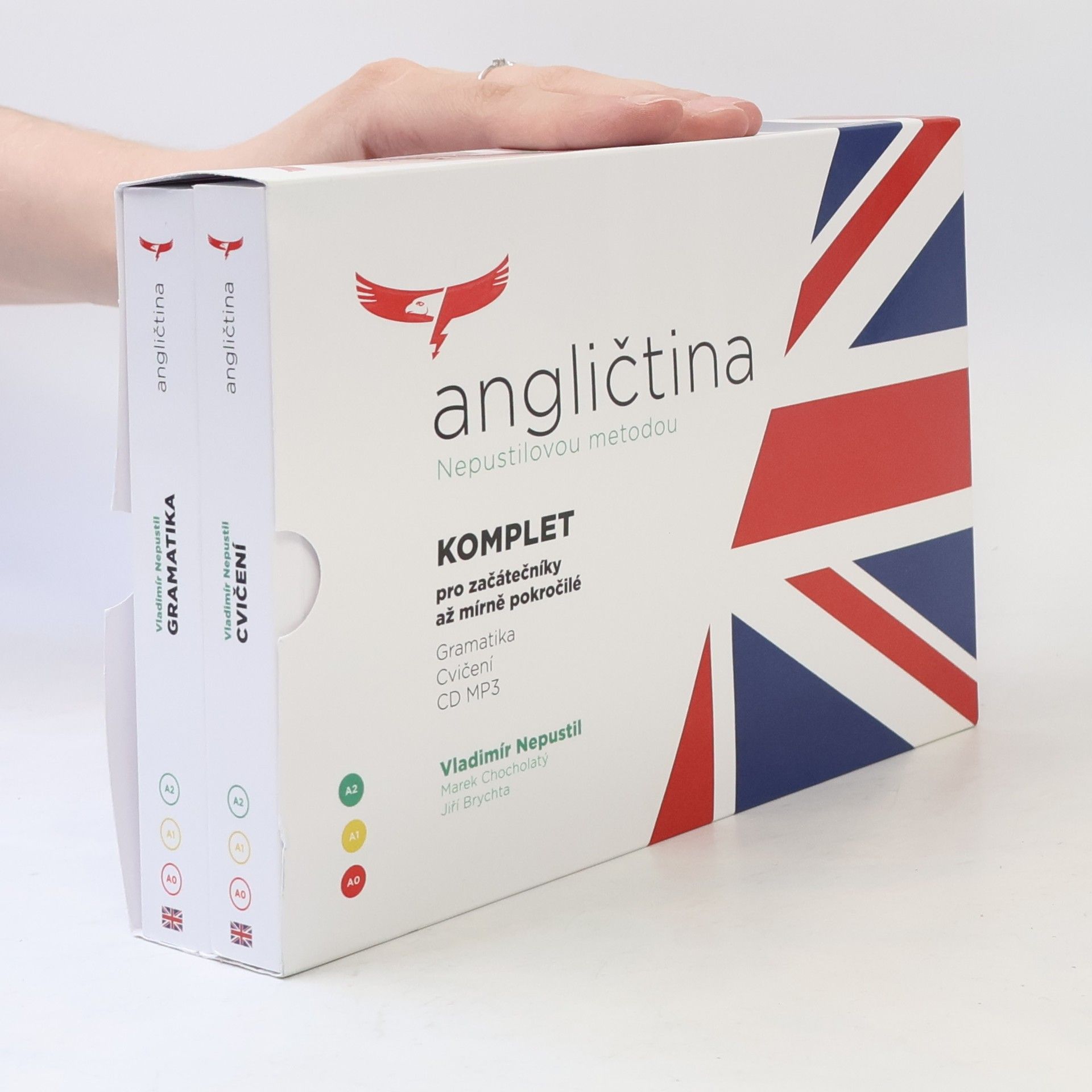 Angličtina Nepustilovou metodou (komplet Gramatika + Cvičení + CD MP3)