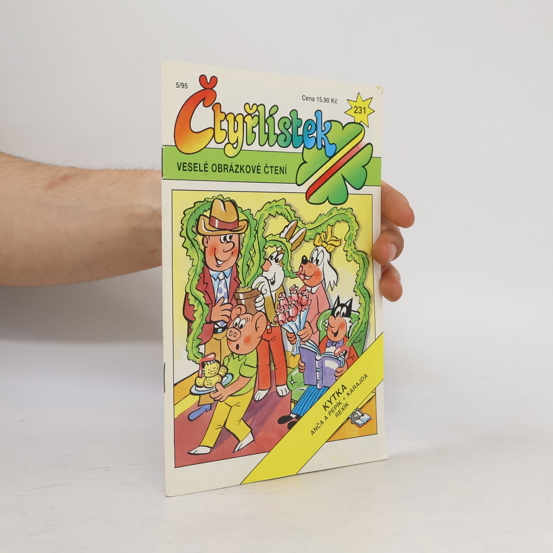 Ljuba Štíplová Čtyřlístek 231, 5/1995. Kytka