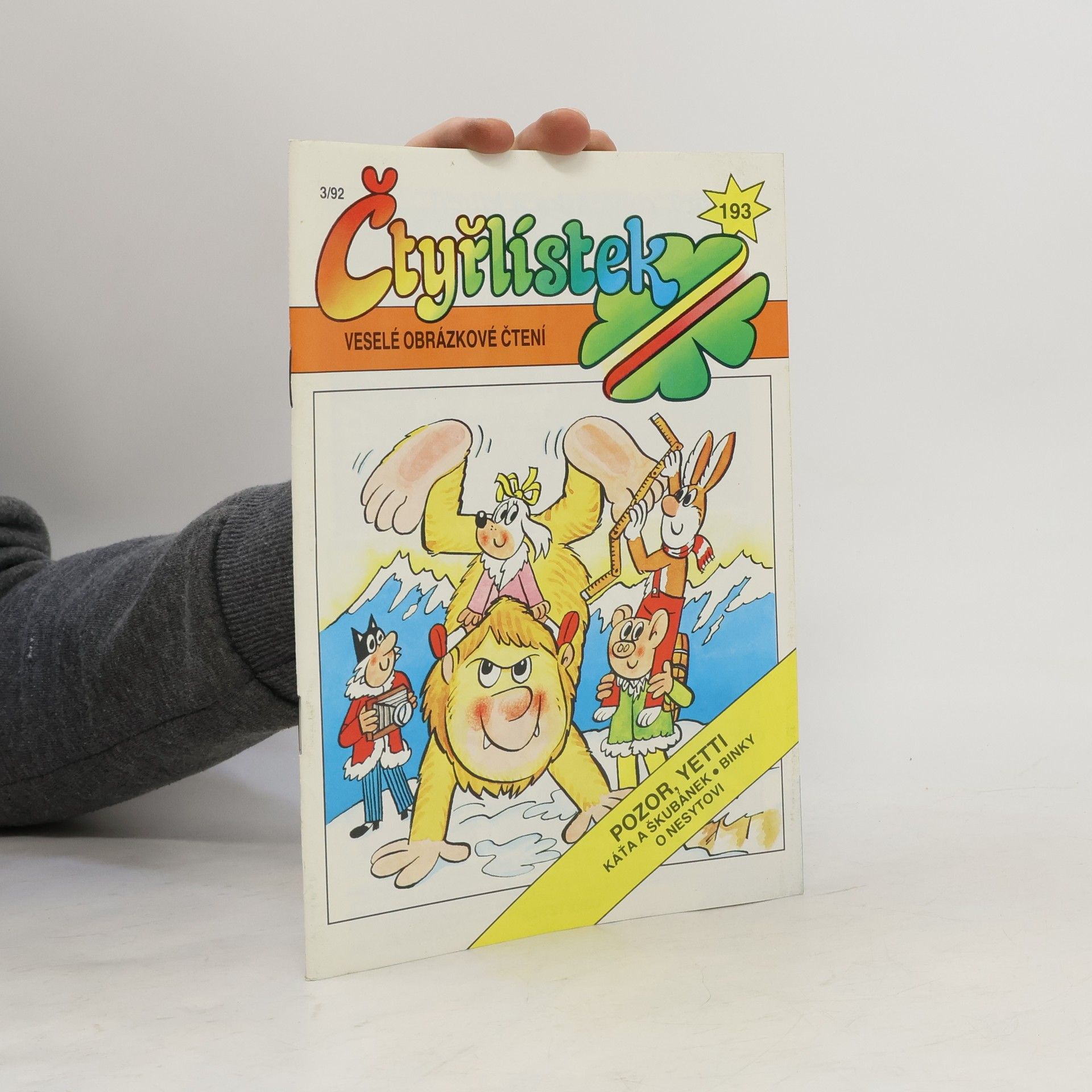 Kolektiv autorů Čtyřlístek 193. 3/1992. Pozor, Yetti