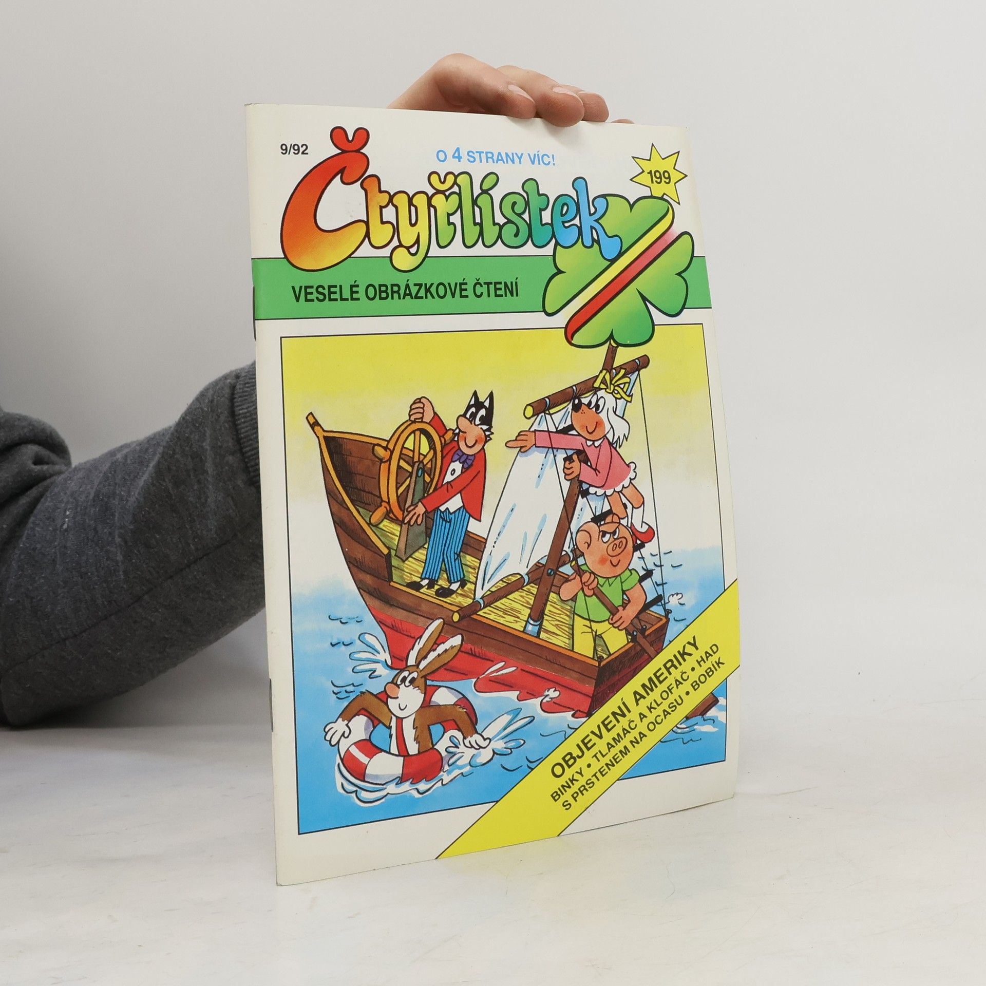 Collectif d'auteurs Čtyřlístek 199, 9/1992. Objevení Ameriky