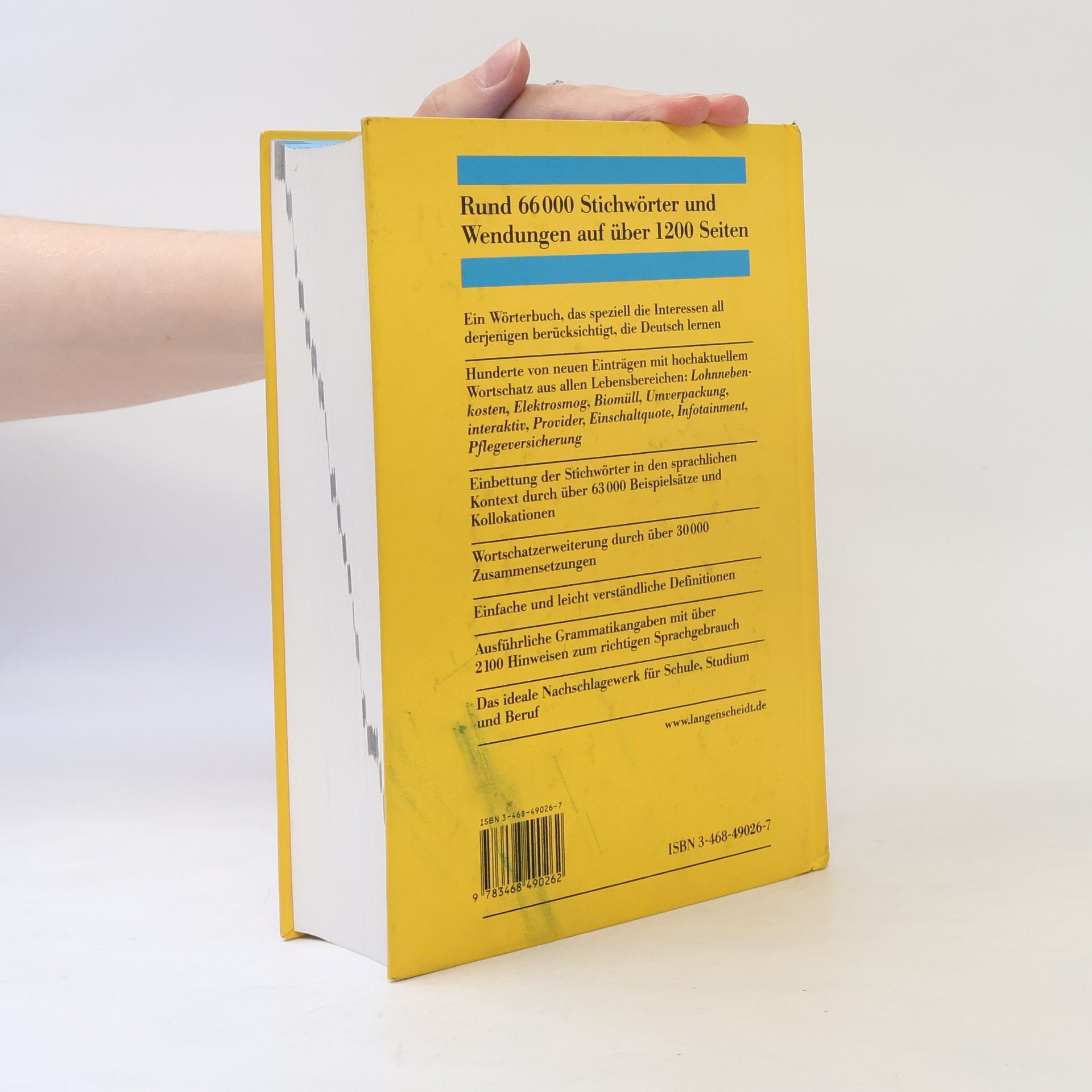 J. Docherty Langenscheidts Großwörterbuch Deutsch als Fremdsprache : das einsprachige Wörterbuch für alle, die Deutsch lernen : in der neuen deutschen Rechtschreibung