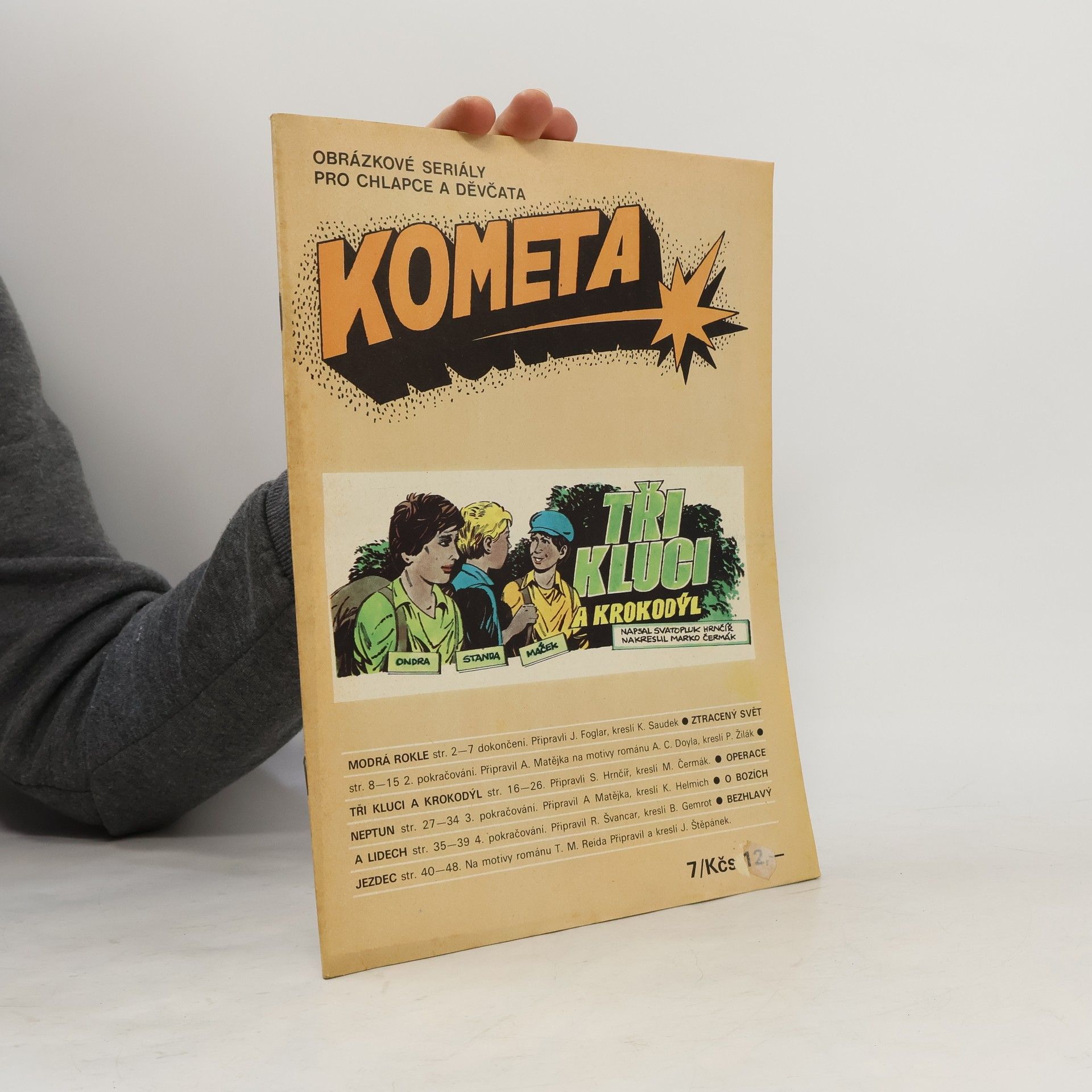 Kája Saudek Kometa. Tři kluci a krokodýl