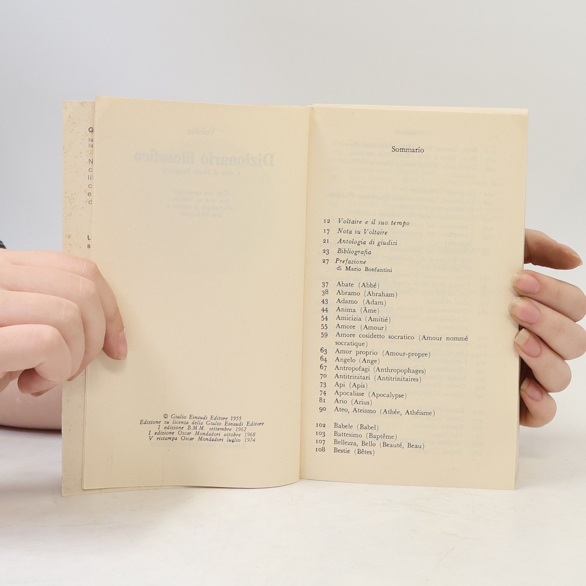 Voltaire Dizionario Filosofico