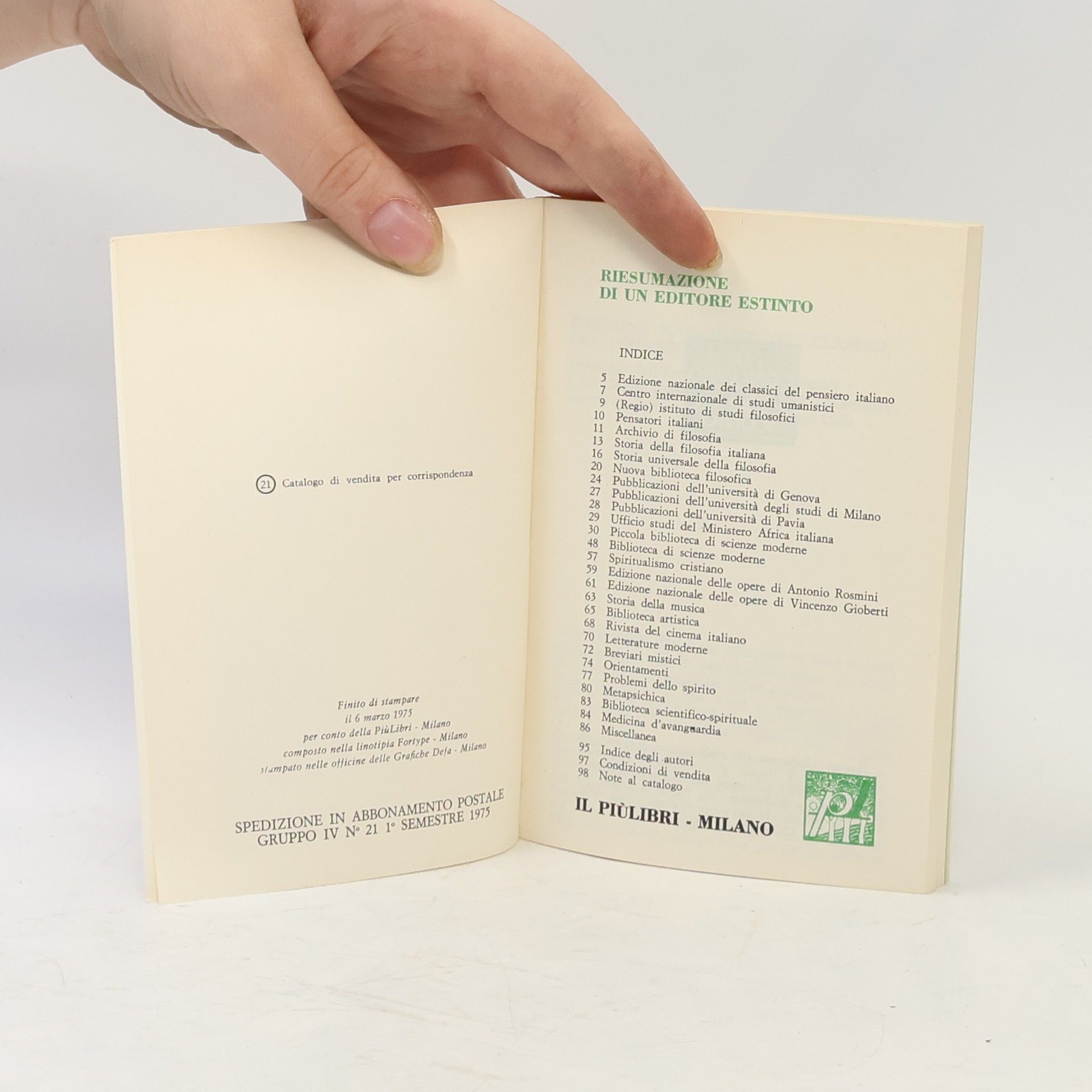 Autorenkollektiv Riesumazione di un editore estinto